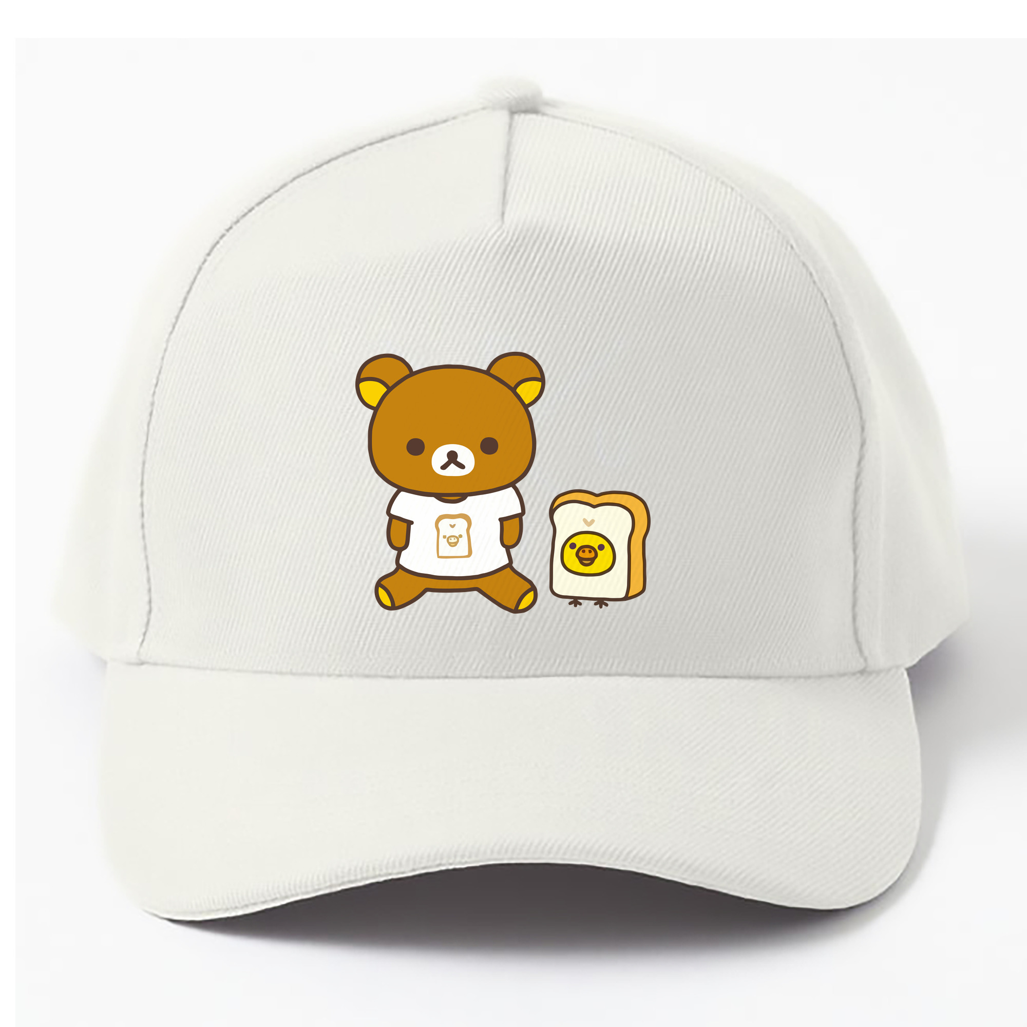 （画像用） リラックマ リラックマ キイロイトリ Rilakkuma Korilakkuma Kiiroitori ベースボールキャップ 綿100％ 男女兼用 帽子 スポーツ