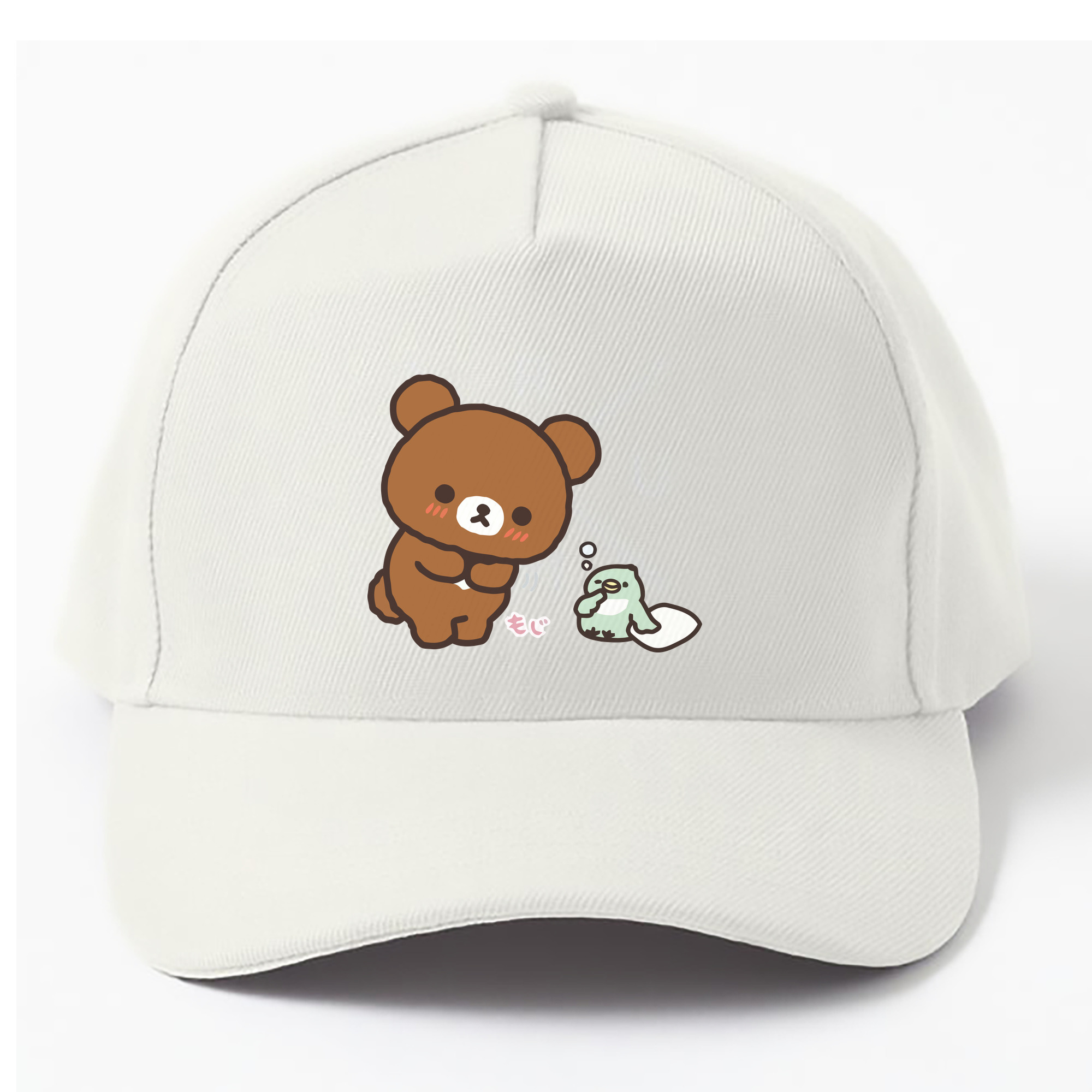 （画像用） リラックマ リラックマ キイロイトリ Rilakkuma Korilakkuma Kiiroitori ベースボールキャップ 綿100％ 男女兼用 帽子 スポーツ