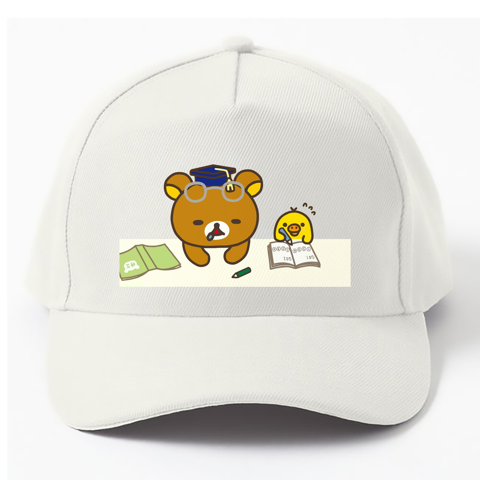 （画像用） リラックマ リラックマ キイロイトリ Rilakkuma Korilakkuma Kiiroitori ベースボールキャップ 綿100％ 男女兼用 帽子 スポーツ