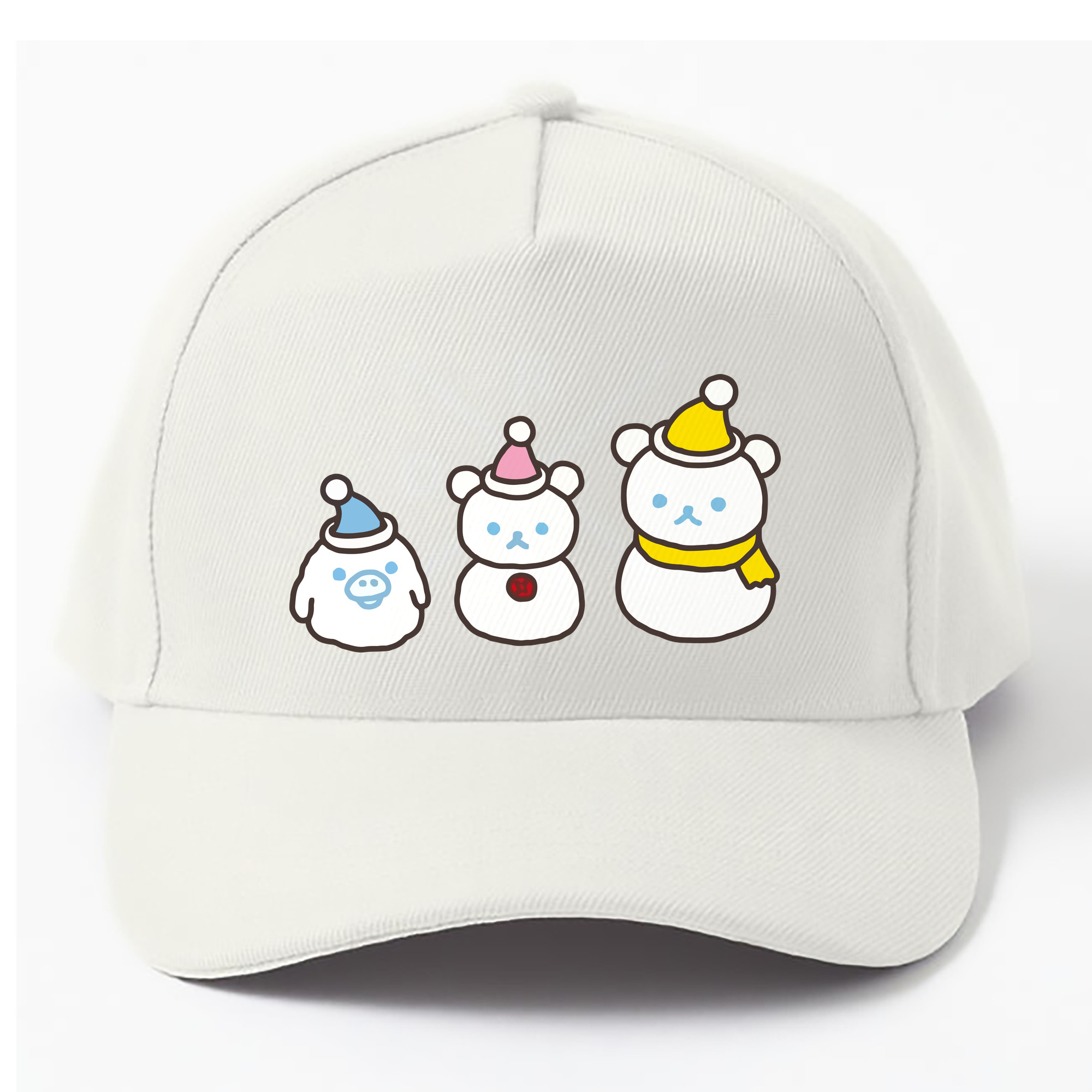 （画像用） リラックマ リラックマ キイロイトリ Rilakkuma Korilakkuma Kiiroitori ベースボールキャップ 綿100％ 男女兼用 帽子 スポーツ