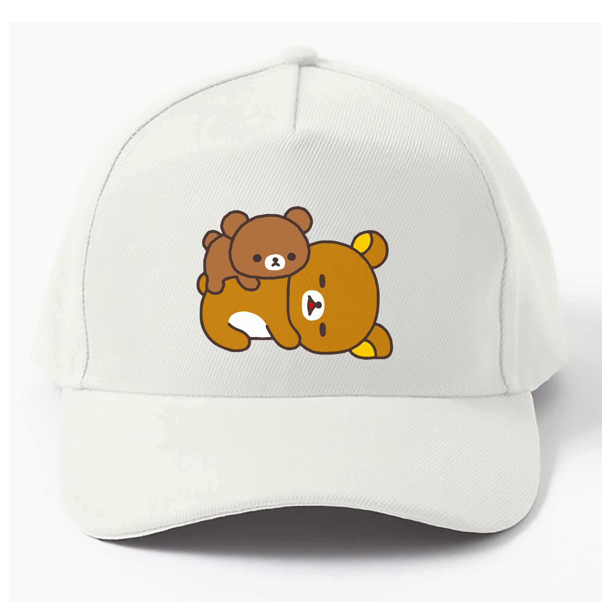 （画像用） リラックマ リラックマ キイロイトリ Rilakkuma Korilakkuma Kiiroitori ベースボールキャップ 綿100％ 男女兼用 帽子 スポーツ