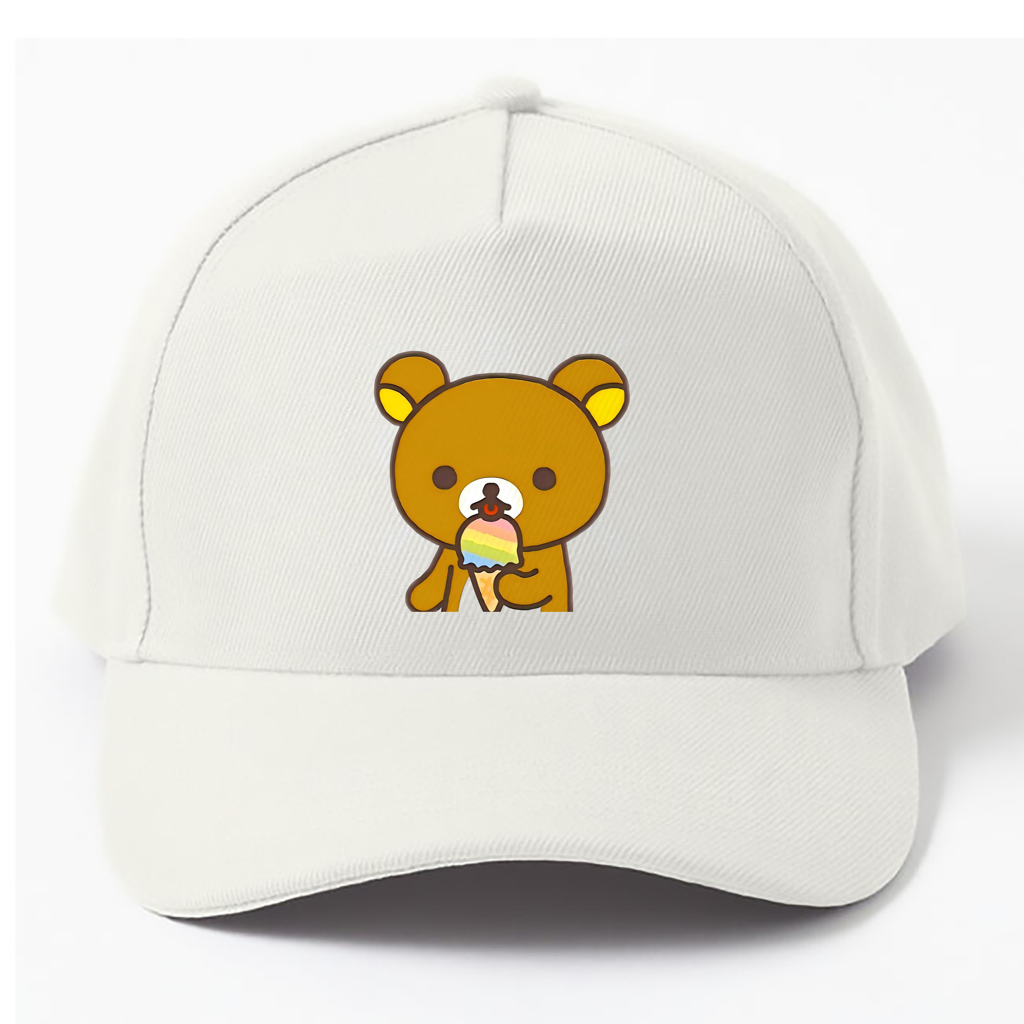 （画像用） リラックマ リラックマ キイロイトリ Rilakkuma Korilakkuma Kiiroitori ベースボールキャップ 綿100％ 男女兼用 帽子 スポーツ