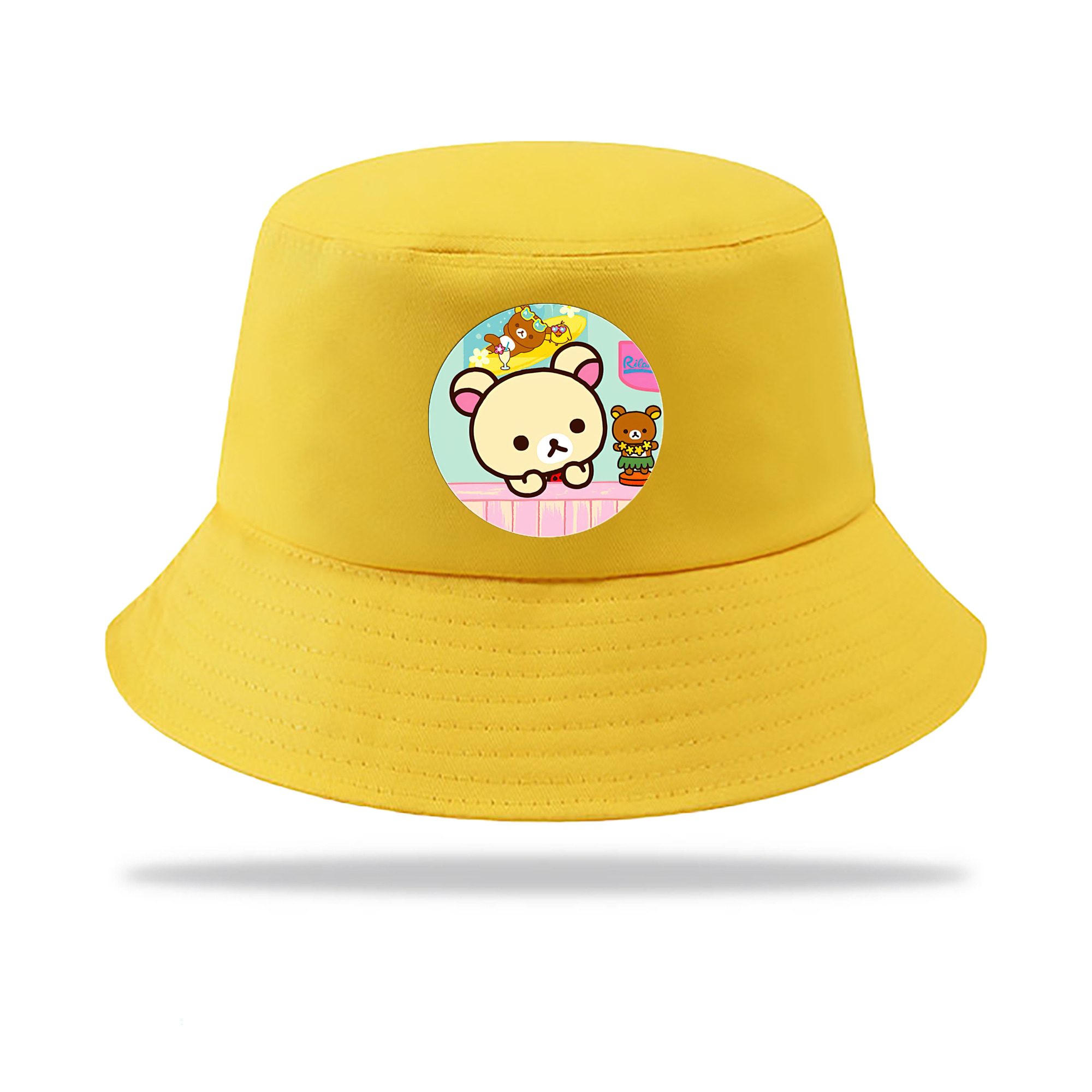 （画像用） リラックマ リラックマ キイロイトリ Rilakkuma Korilakkuma Kiiroitori アウトドア日除けバケットハット