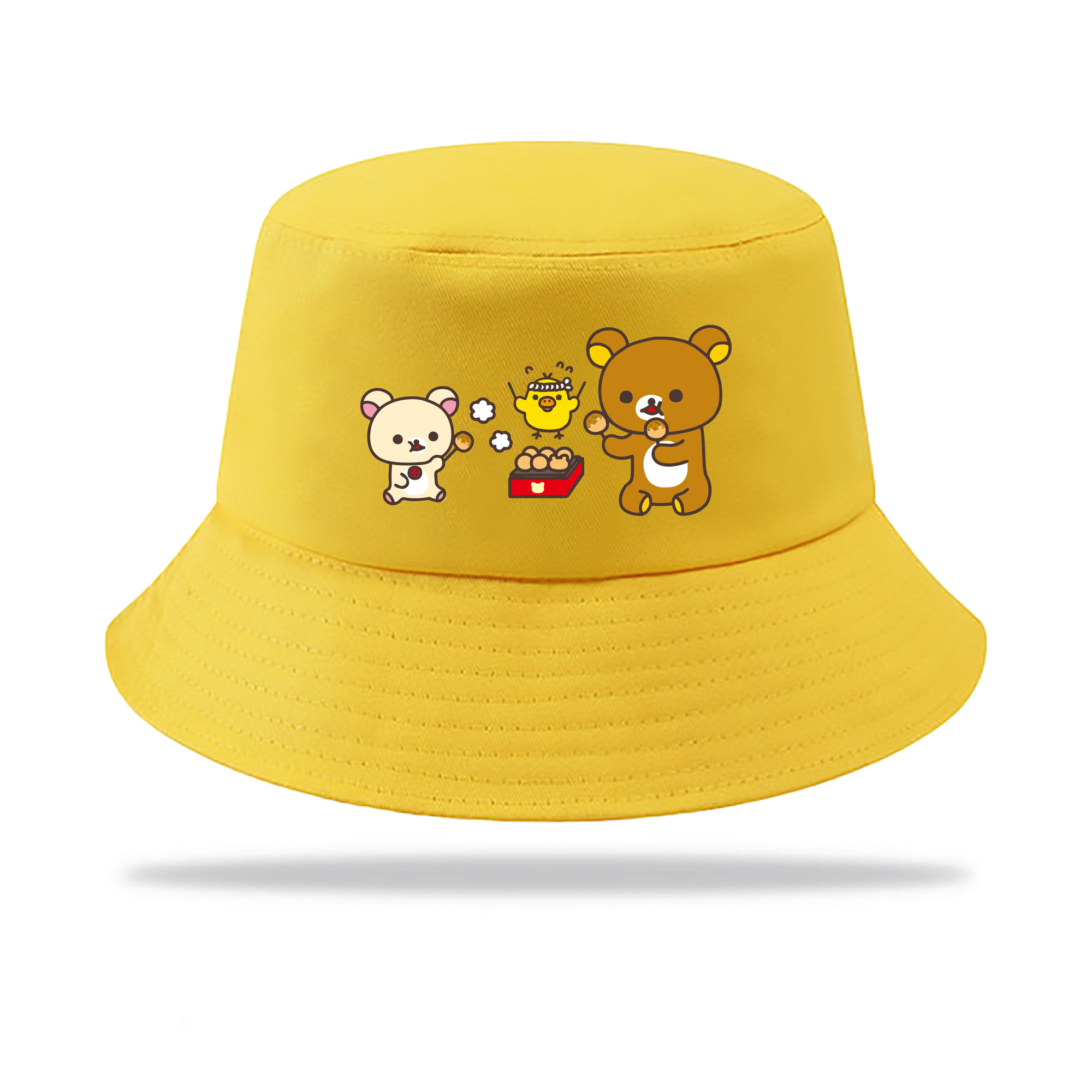 （画像用） リラックマ リラックマ キイロイトリ Rilakkuma Korilakkuma Kiiroitori アウトドア日除けバケットハット