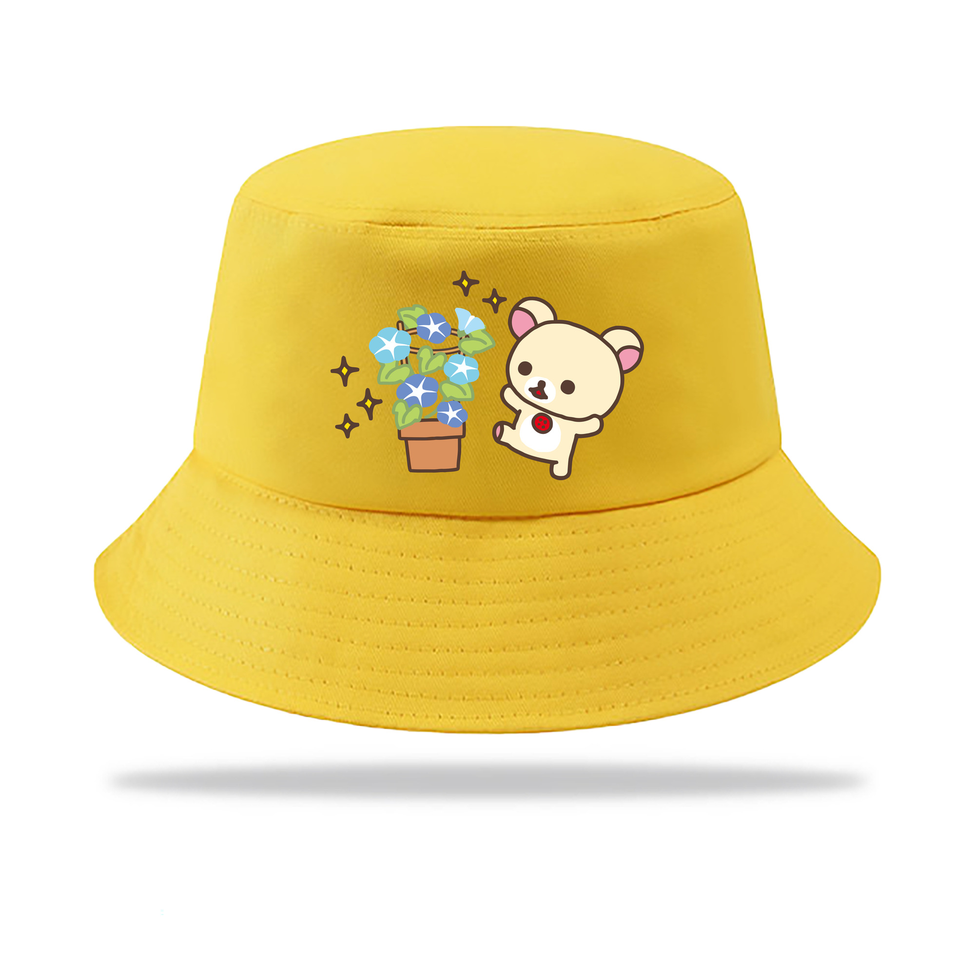（画像用） リラックマ リラックマ キイロイトリ Rilakkuma Korilakkuma Kiiroitori アウトドア日除けバケットハット