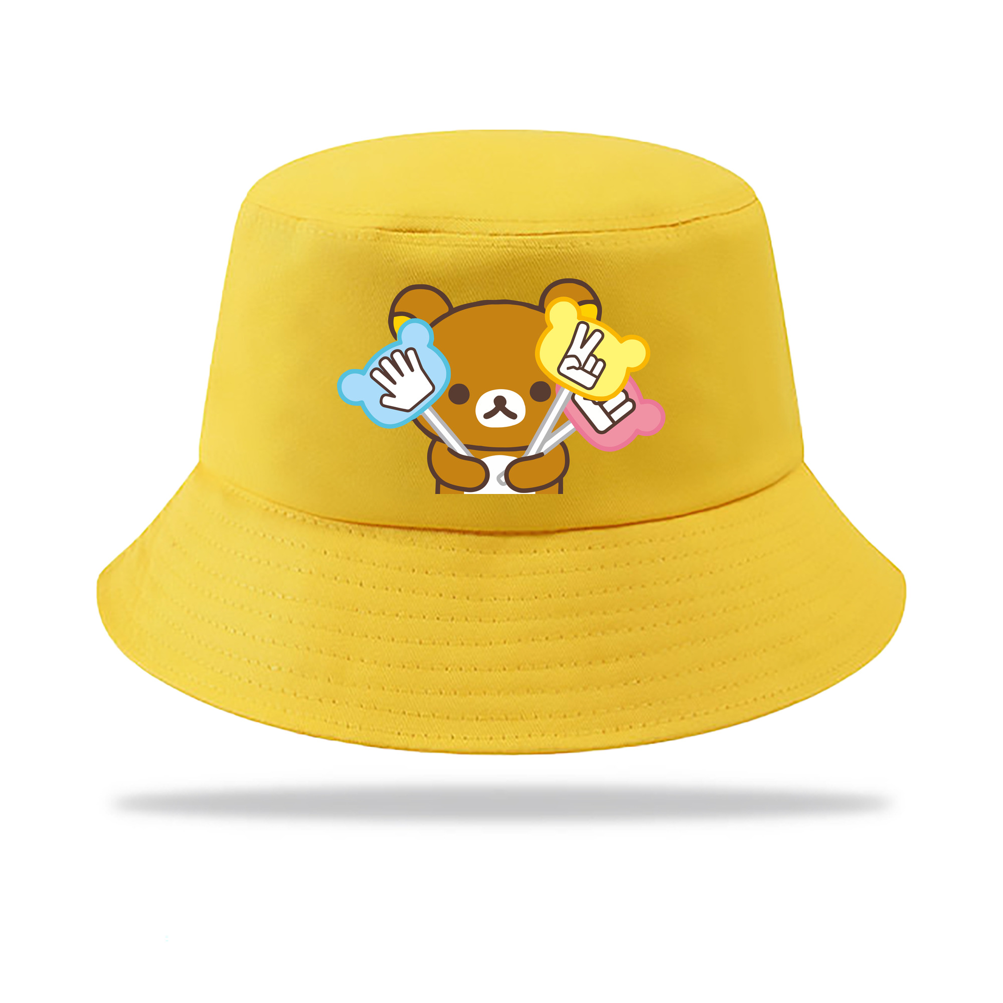 （画像用） リラックマ リラックマ キイロイトリ Rilakkuma Korilakkuma Kiiroitori アウトドア日除けバケットハット