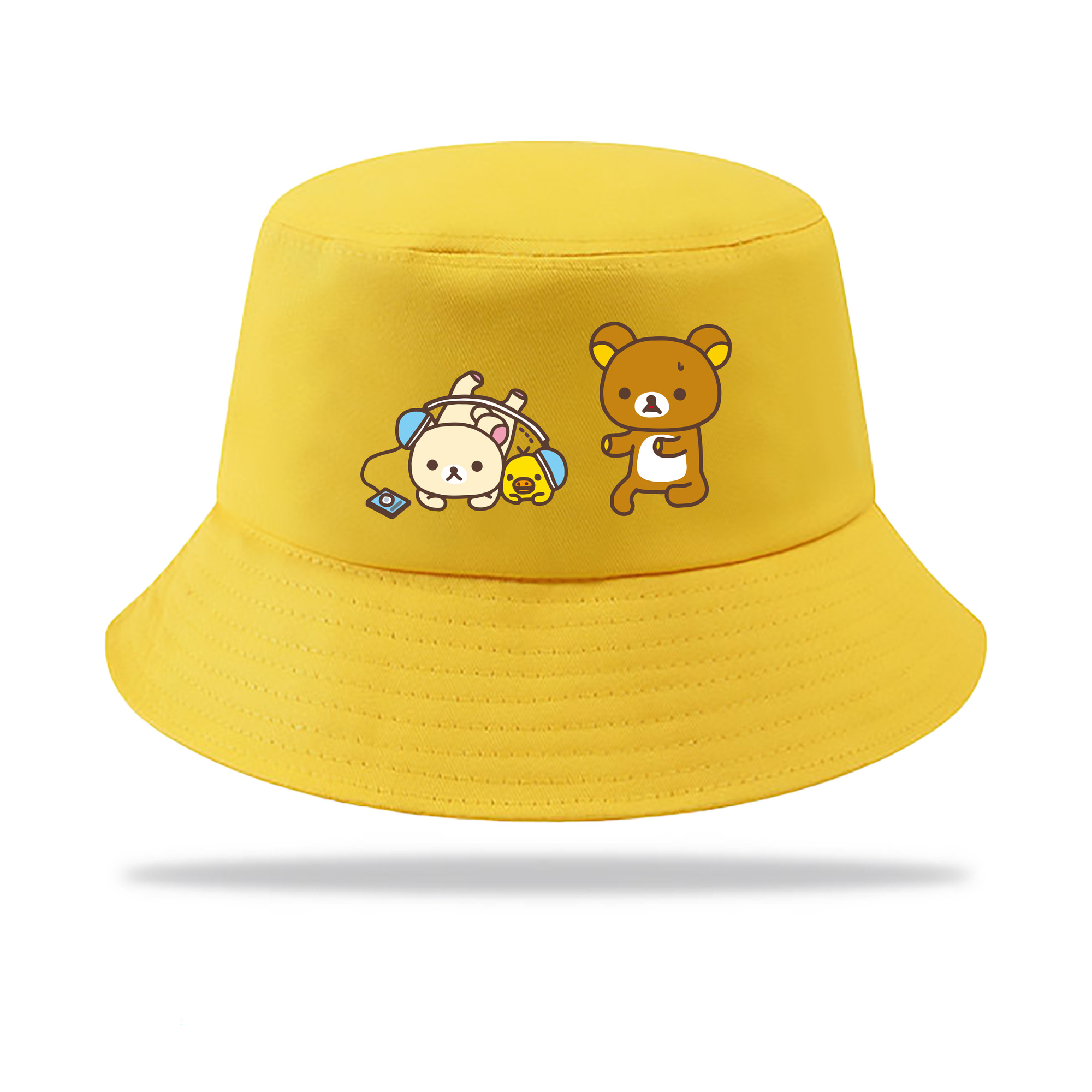 （画像用） リラックマ リラックマ キイロイトリ Rilakkuma Korilakkuma Kiiroitori アウトドア日除けバケットハット