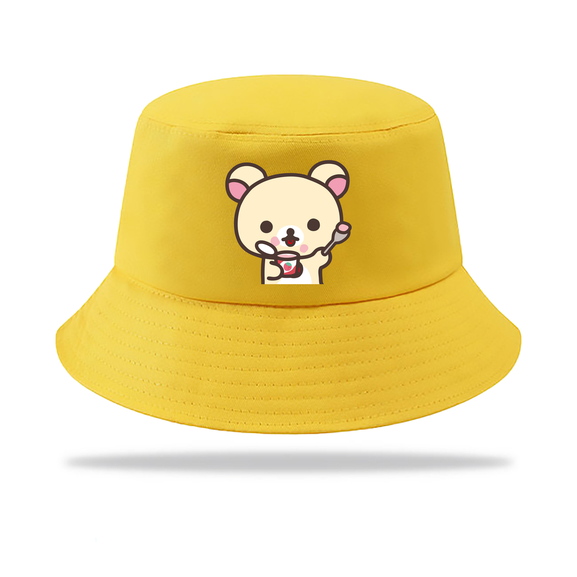 （画像用） リラックマ リラックマ キイロイトリ Rilakkuma Korilakkuma Kiiroitori アウトドア日除けバケットハット
