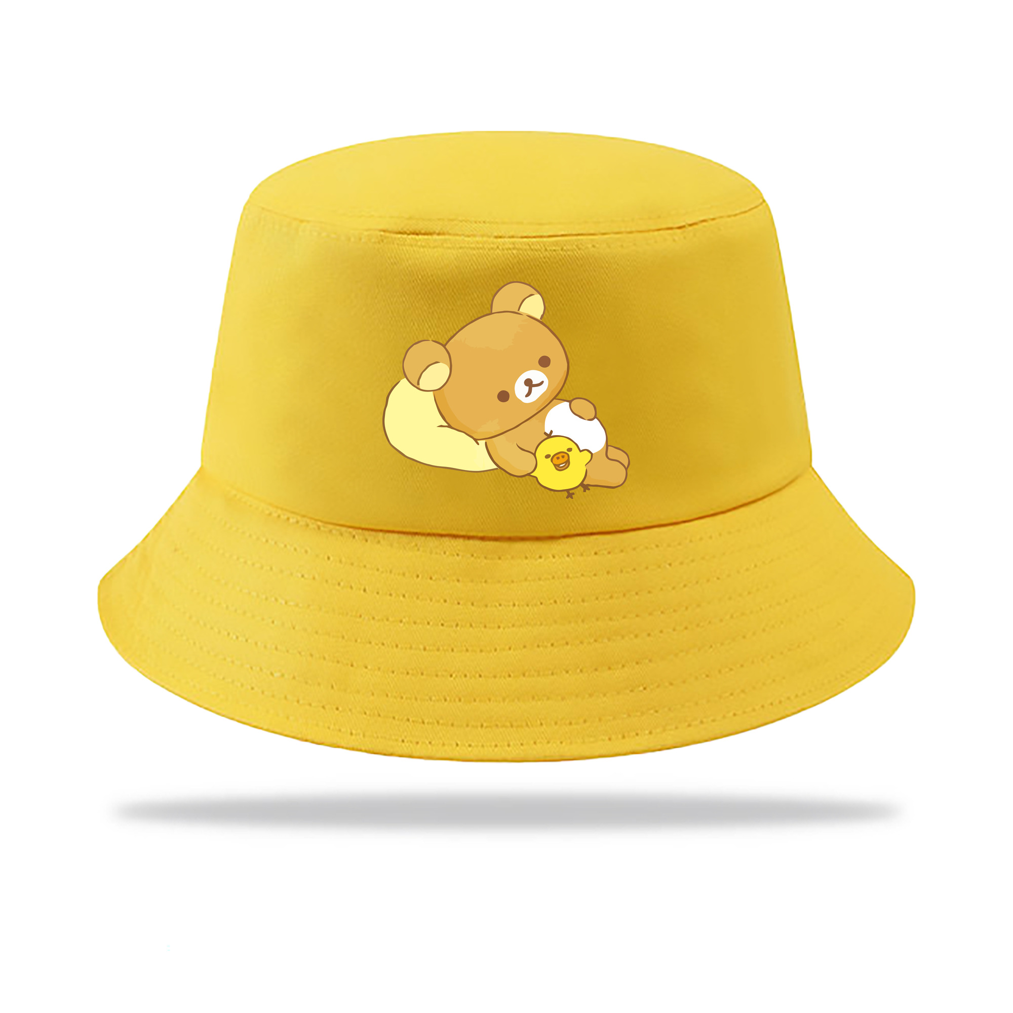 （画像用） リラックマ リラックマ キイロイトリ Rilakkuma Korilakkuma Kiiroitori アウトドア日除けバケットハット