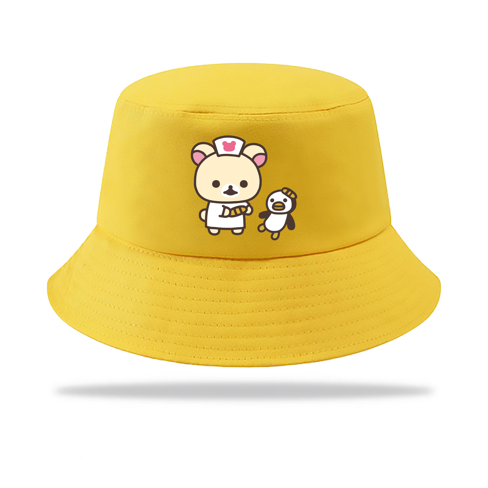 （画像用） リラックマ リラックマ キイロイトリ Rilakkuma Korilakkuma Kiiroitori アウトドア日除けバケットハット