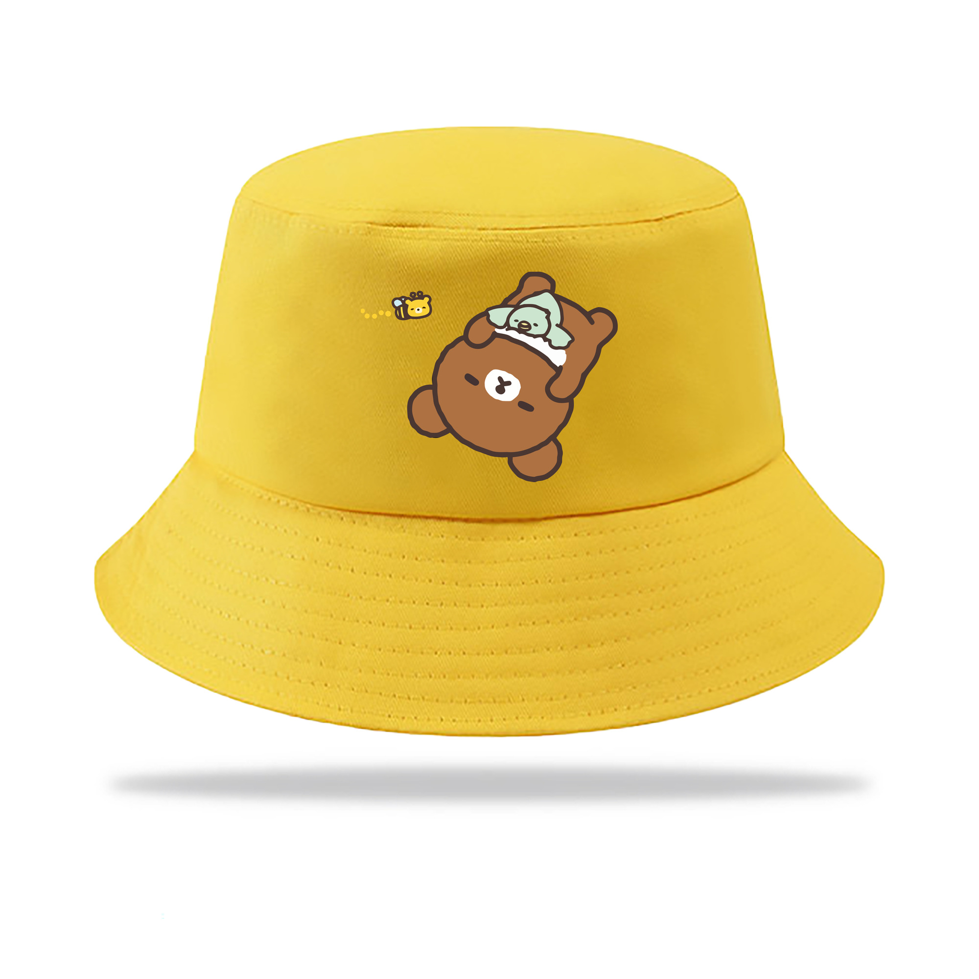 （画像用） リラックマ リラックマ キイロイトリ Rilakkuma Korilakkuma Kiiroitori アウトドア日除けバケットハット