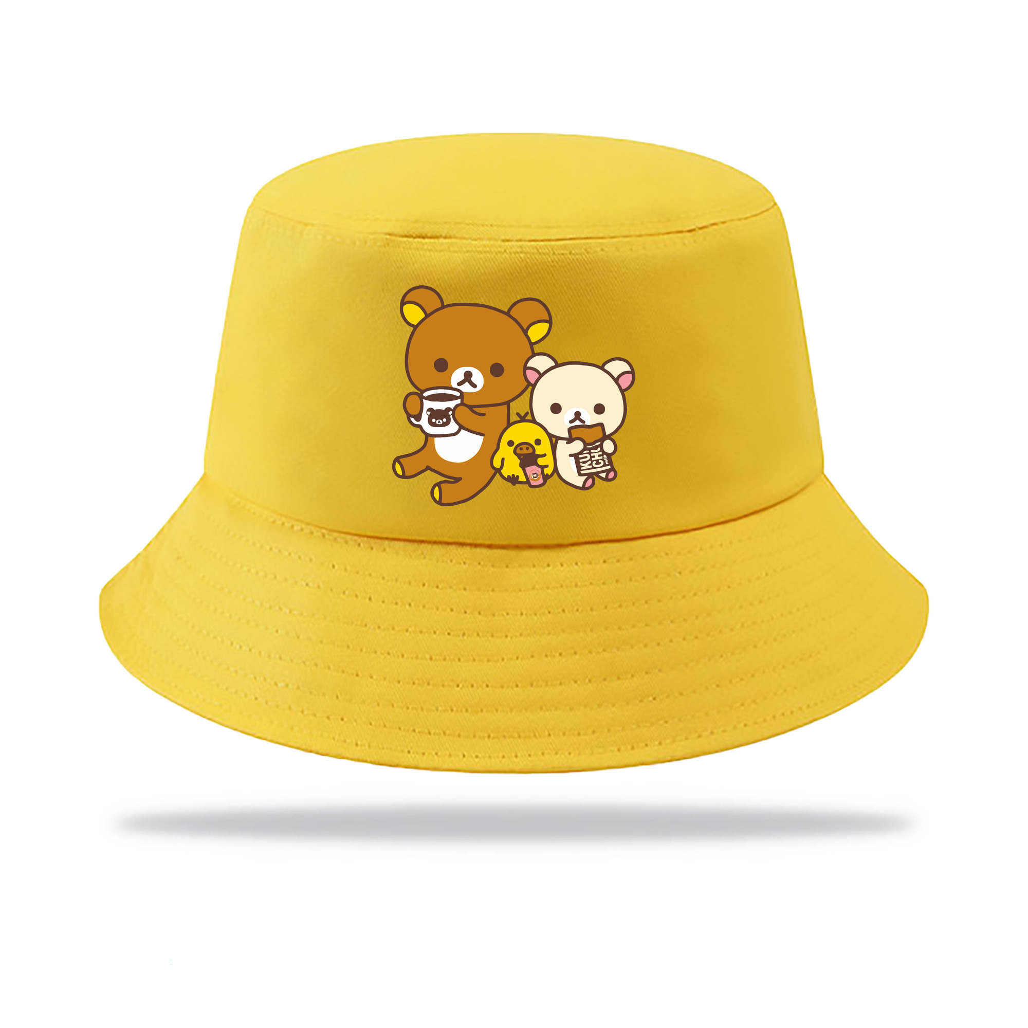 （画像用） リラックマ リラックマ キイロイトリ Rilakkuma Korilakkuma Kiiroitori アウトドア日除けバケットハット