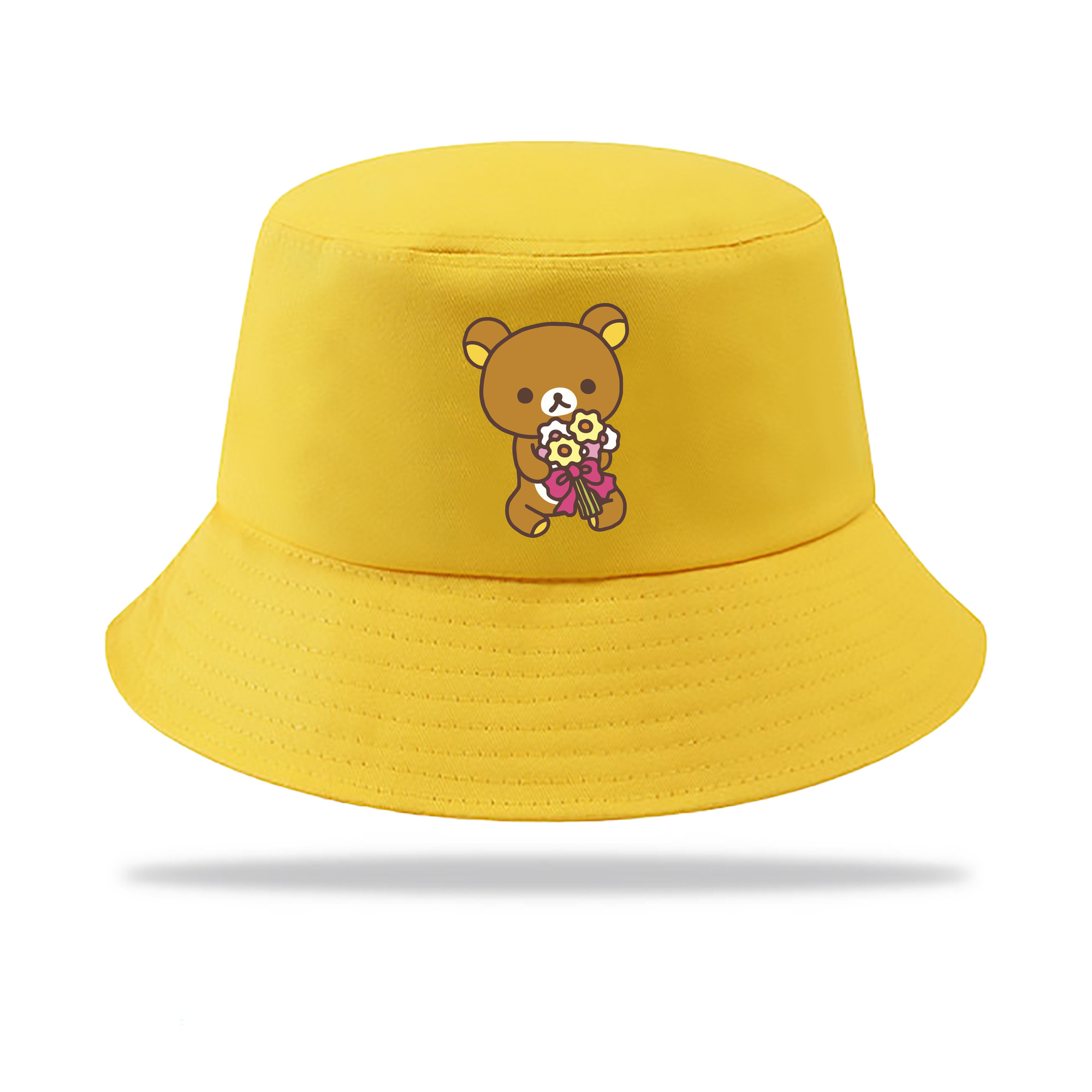 （画像用） リラックマ リラックマ キイロイトリ Rilakkuma Korilakkuma Kiiroitori アウトドア日除けバケットハット