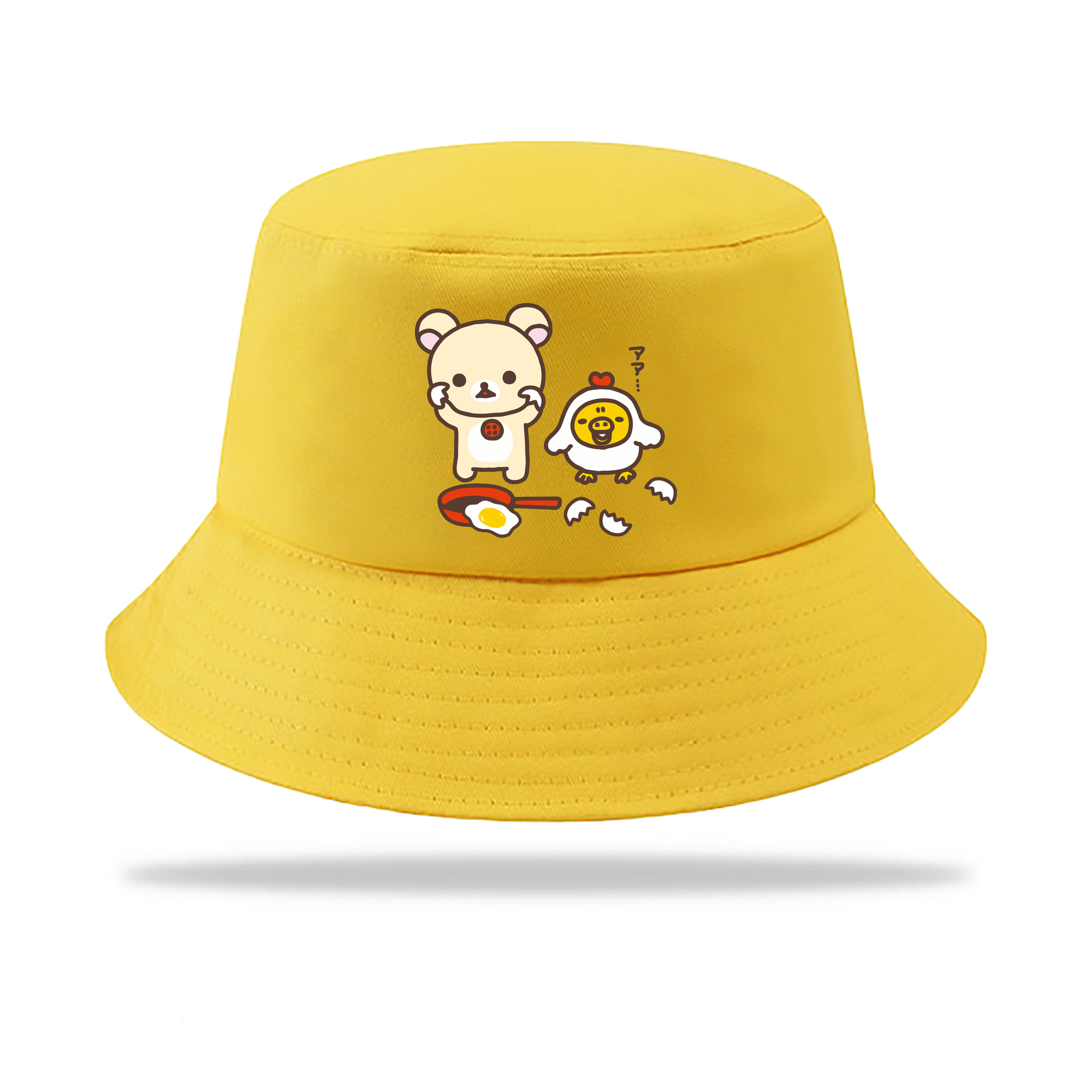 （画像用） リラックマ リラックマ キイロイトリ Rilakkuma Korilakkuma Kiiroitori アウトドア日除けバケットハット