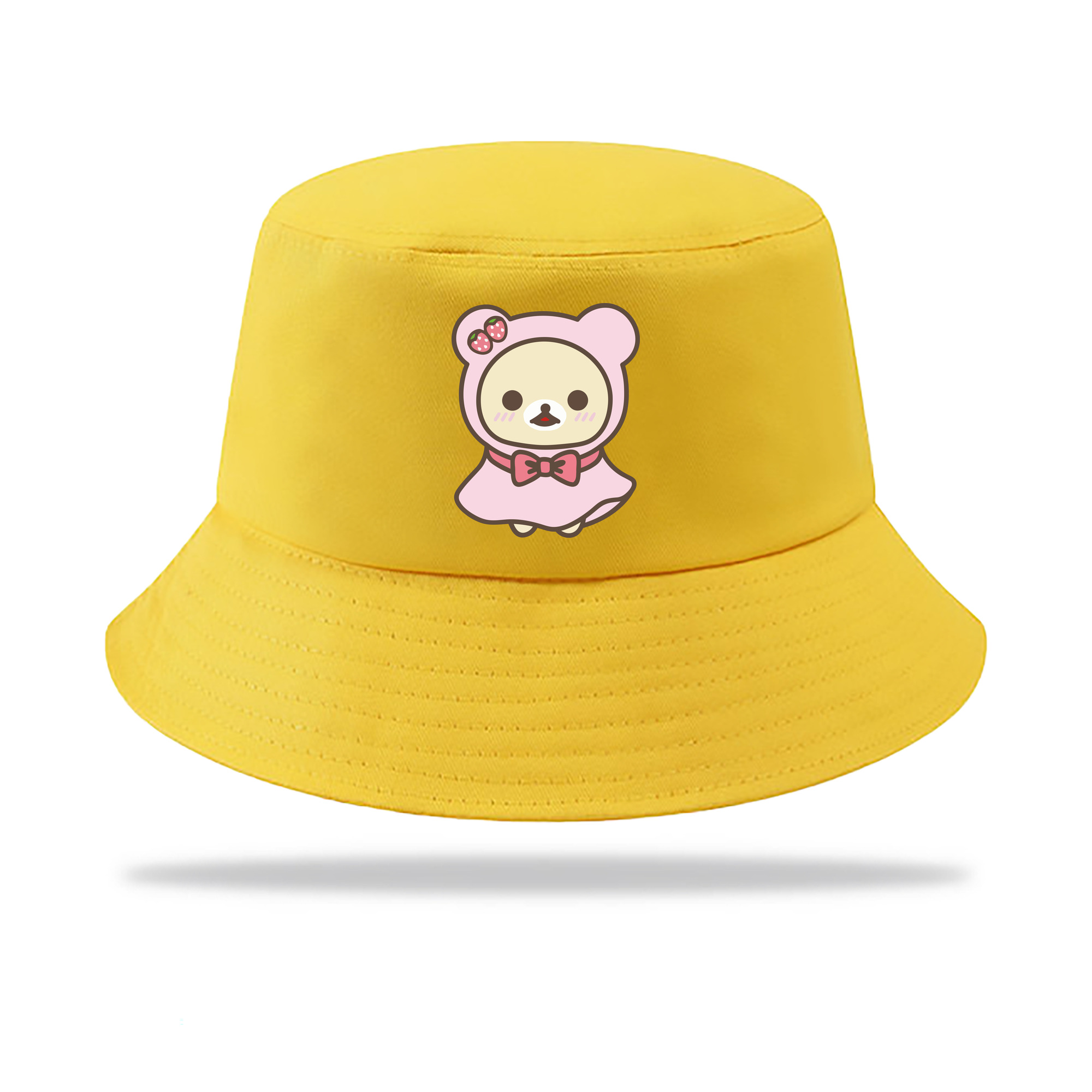 （画像用） リラックマ リラックマ キイロイトリ Rilakkuma Korilakkuma Kiiroitori アウトドア日除けバケットハット
