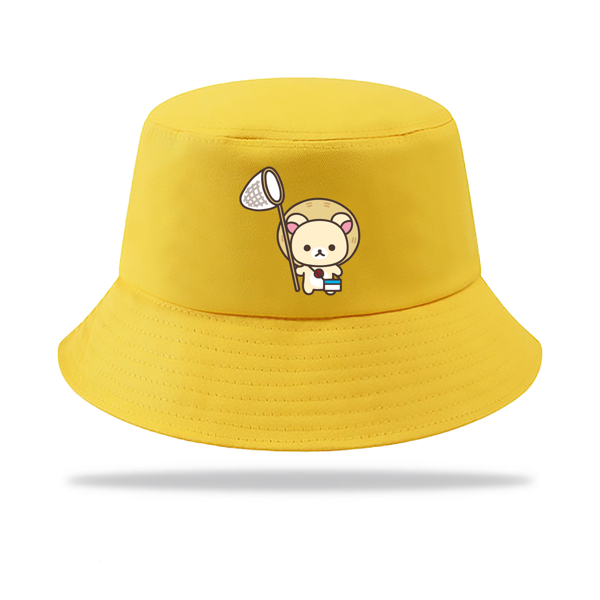 （画像用） リラックマ リラックマ キイロイトリ Rilakkuma Korilakkuma Kiiroitori アウトドア日除けバケットハット