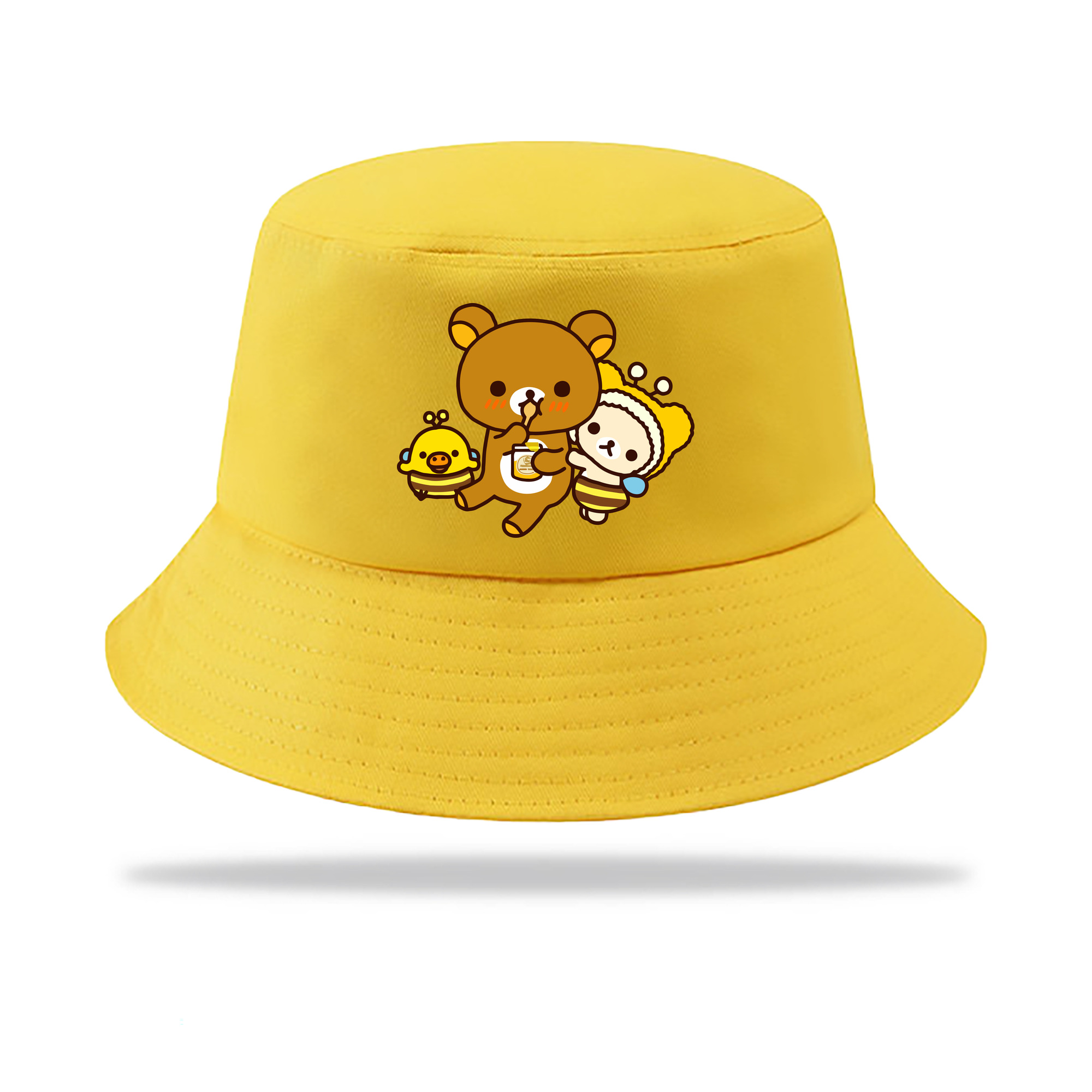 （画像用） リラックマ リラックマ キイロイトリ Rilakkuma Korilakkuma Kiiroitori アウトドア日除けバケットハット