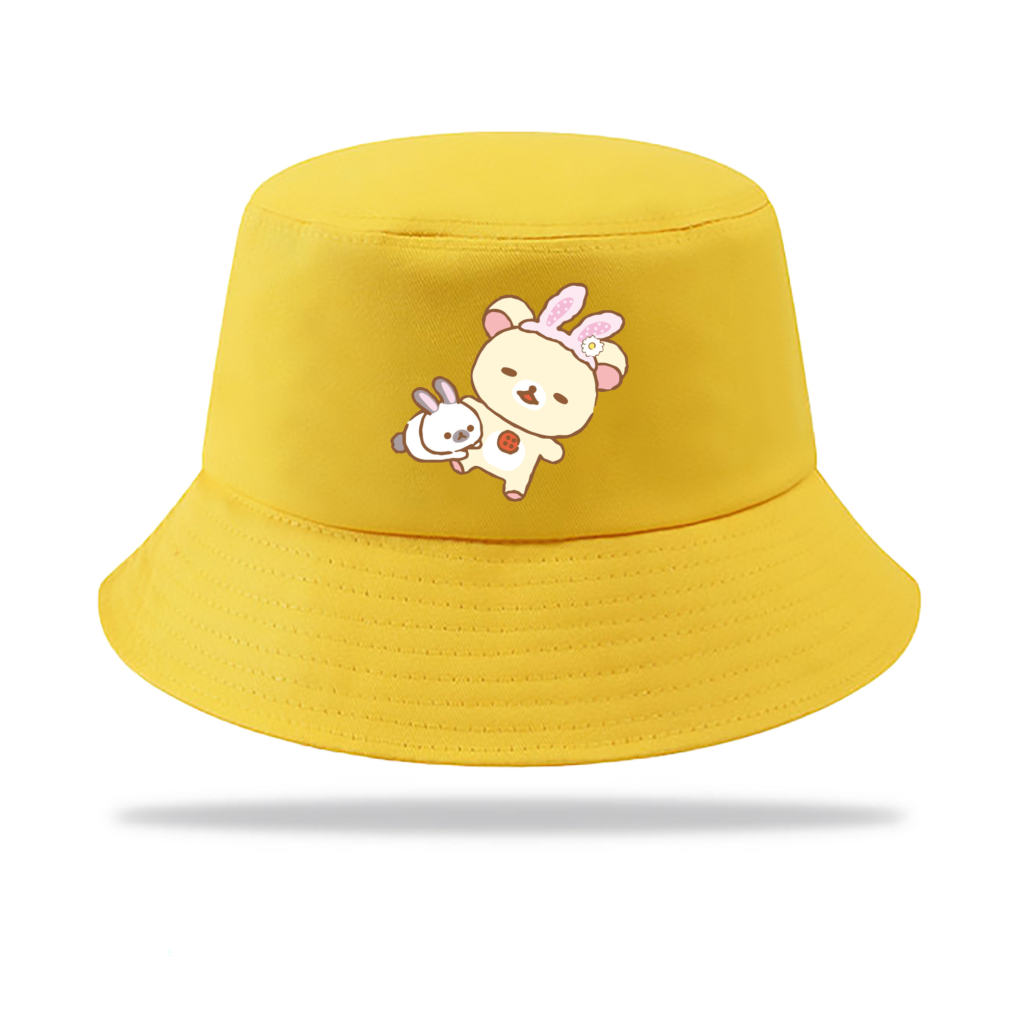 （画像用） リラックマ リラックマ キイロイトリ Rilakkuma Korilakkuma Kiiroitori アウトドア日除けバケットハット