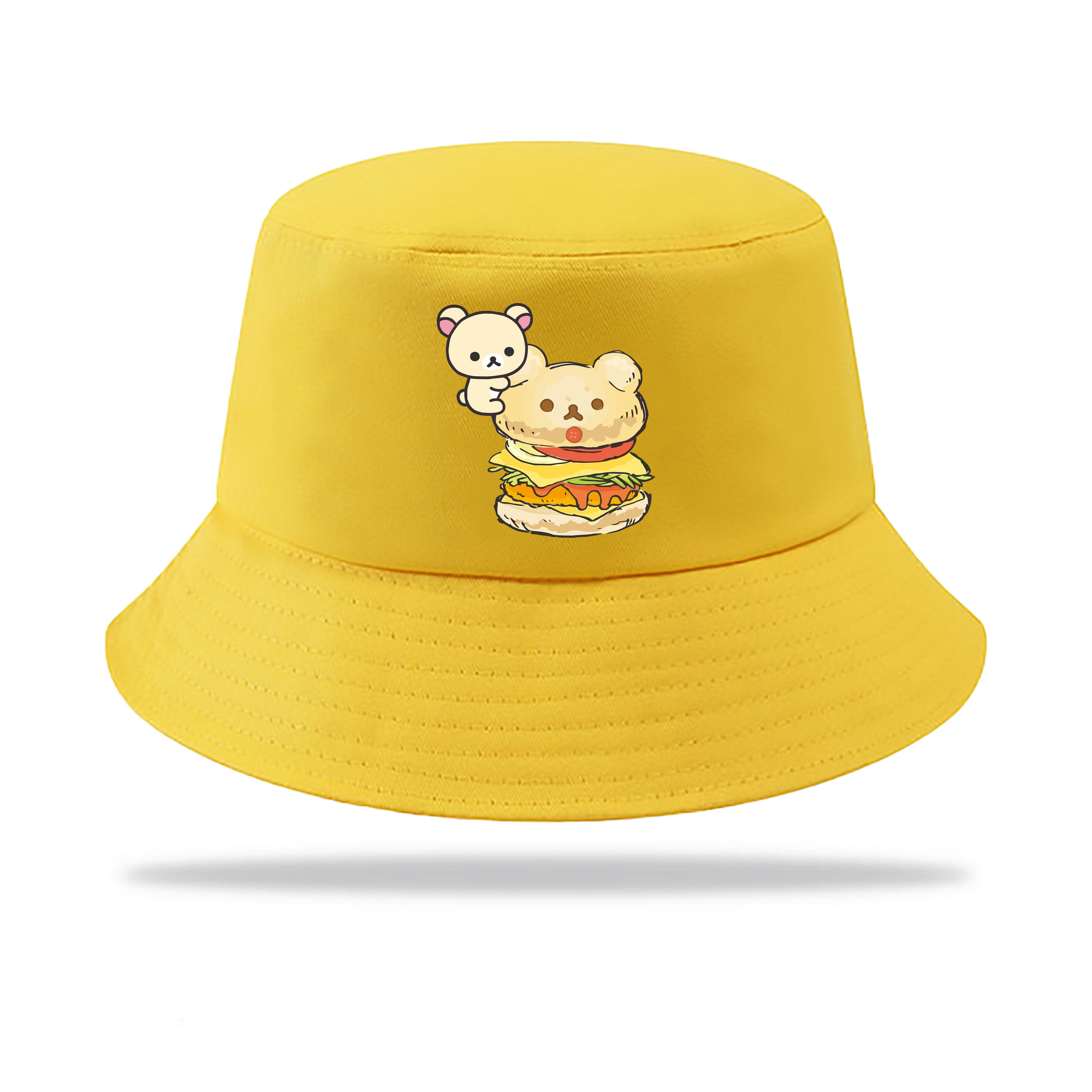 （画像用） リラックマ リラックマ キイロイトリ Rilakkuma Korilakkuma Kiiroitori アウトドア日除けバケットハット
