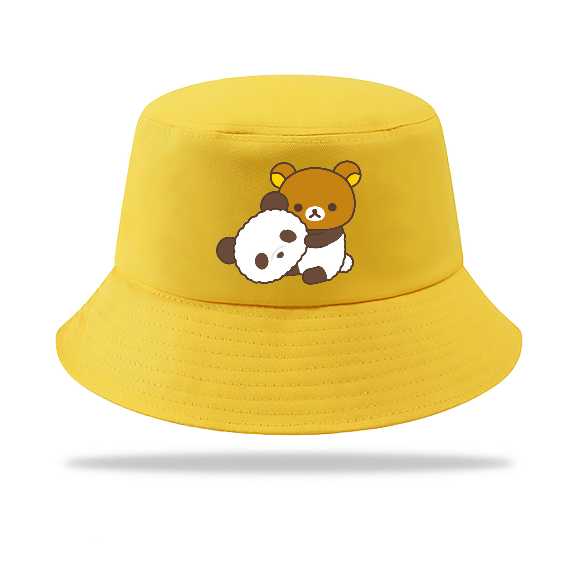 （画像用） リラックマ リラックマ キイロイトリ Rilakkuma Korilakkuma Kiiroitori アウトドア日除けバケットハット