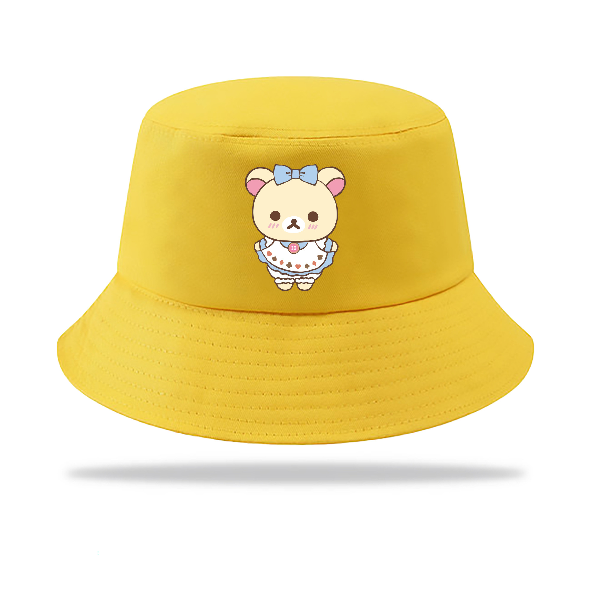 （画像用） リラックマ リラックマ キイロイトリ Rilakkuma Korilakkuma Kiiroitori アウトドア日除けバケットハット