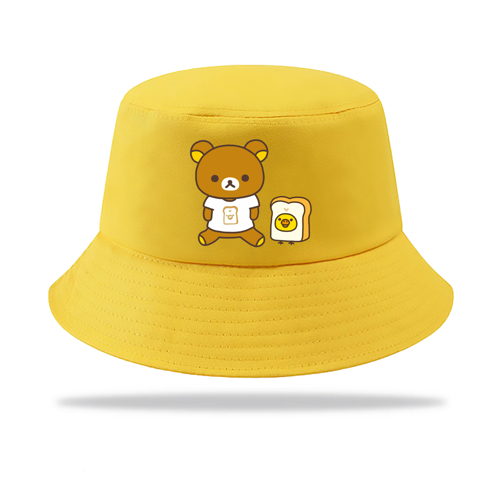 （画像用） リラックマ リラックマ キイロイトリ Rilakkuma Korilakkuma Kiiroitori アウトドア日除けバケットハット