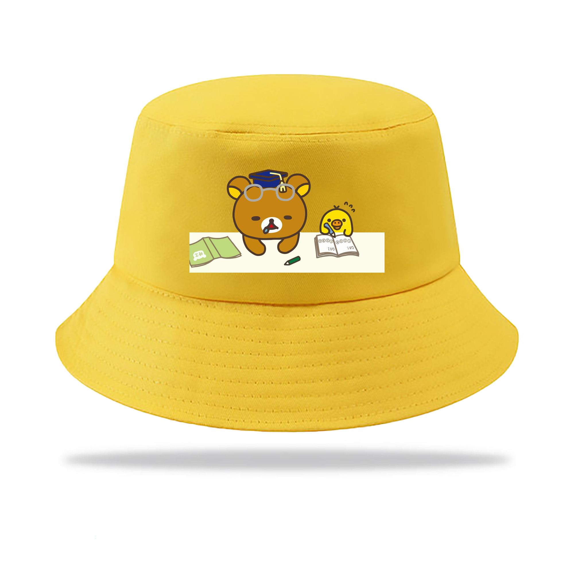 （画像用） リラックマ リラックマ キイロイトリ Rilakkuma Korilakkuma Kiiroitori アウトドア日除けバケットハット