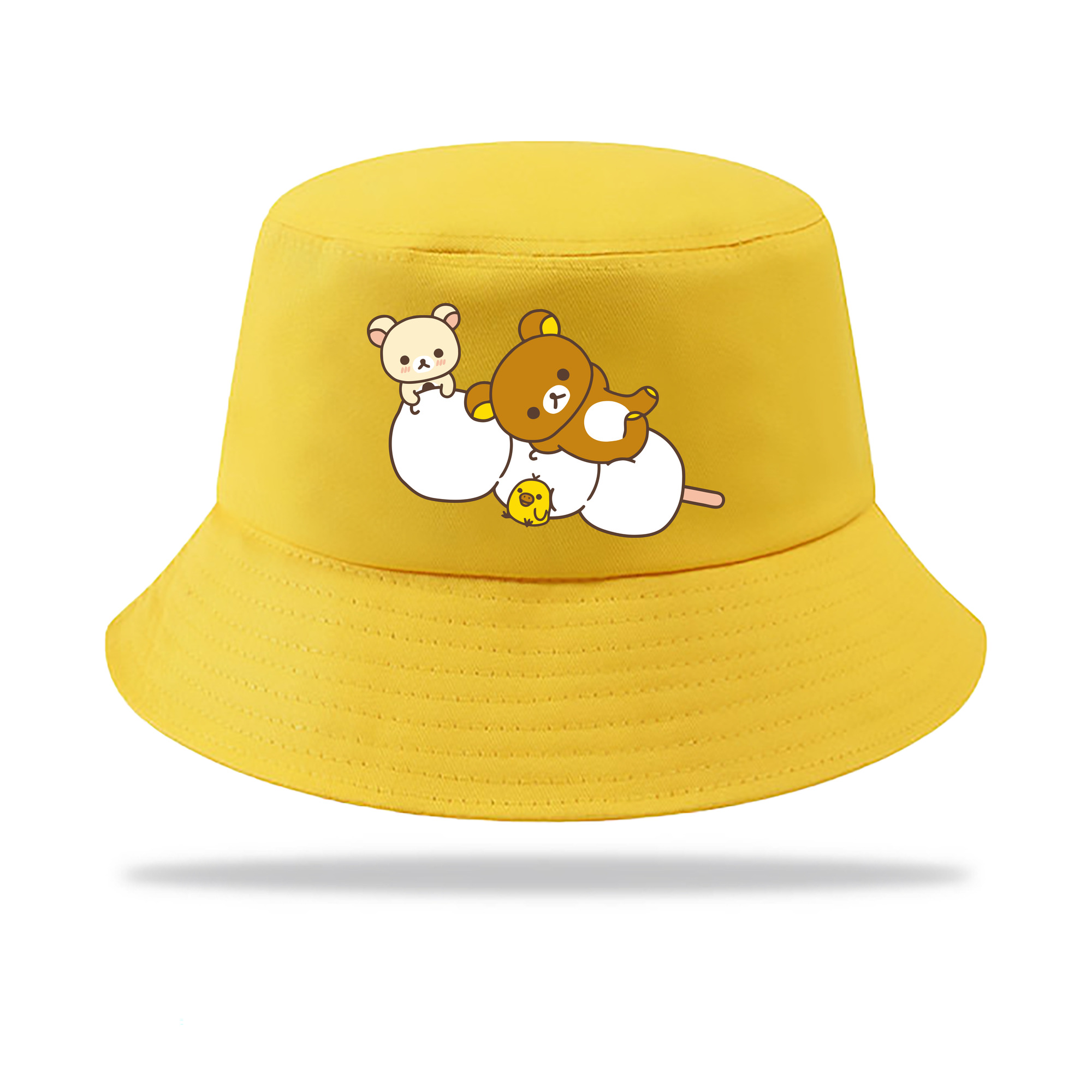 （画像用） リラックマ リラックマ キイロイトリ Rilakkuma Korilakkuma Kiiroitori アウトドア日除けバケットハット