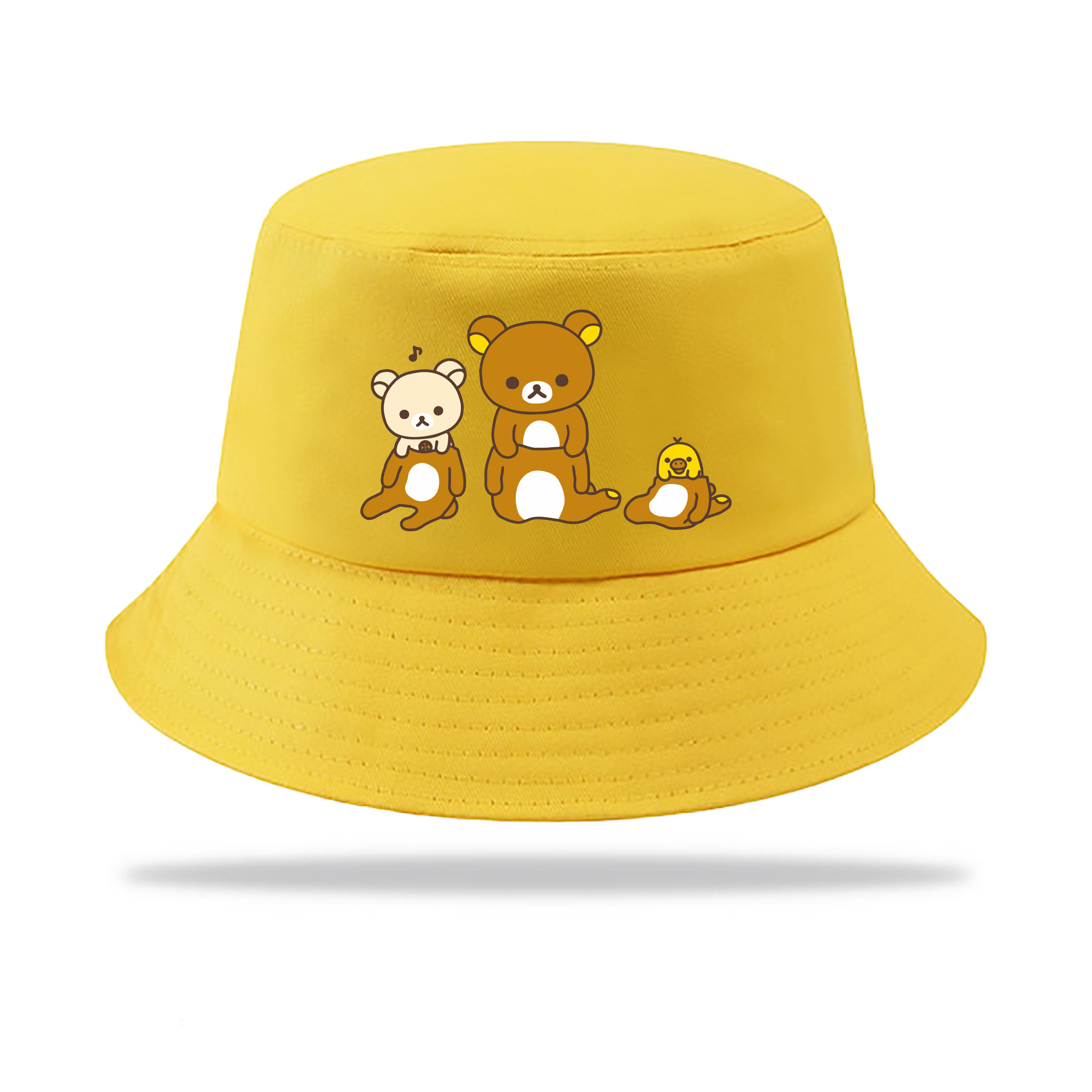 （画像用） リラックマ リラックマ キイロイトリ Rilakkuma Korilakkuma Kiiroitori アウトドア日除けバケットハット
