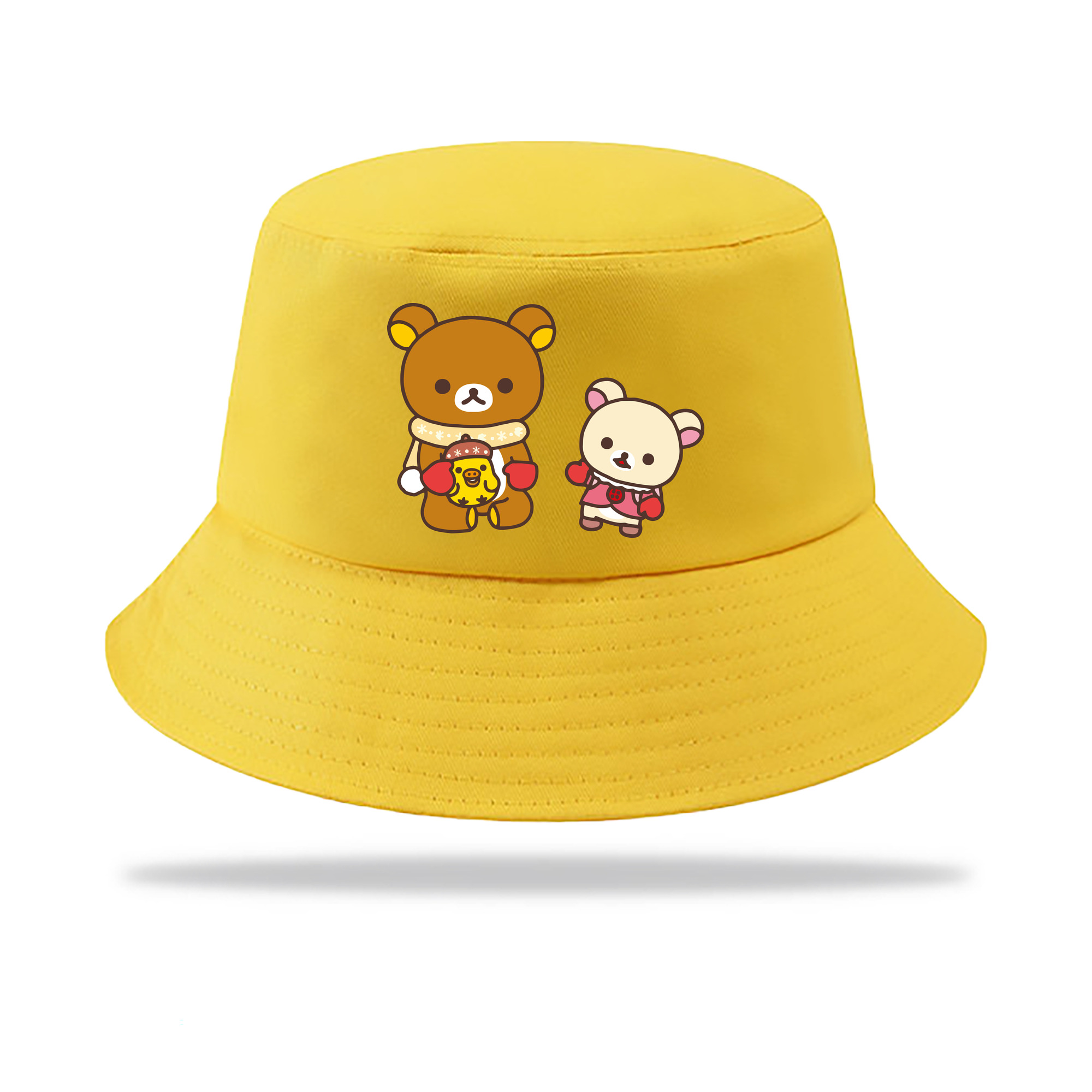 （画像用） リラックマ リラックマ キイロイトリ Rilakkuma Korilakkuma Kiiroitori アウトドア日除けバケットハット