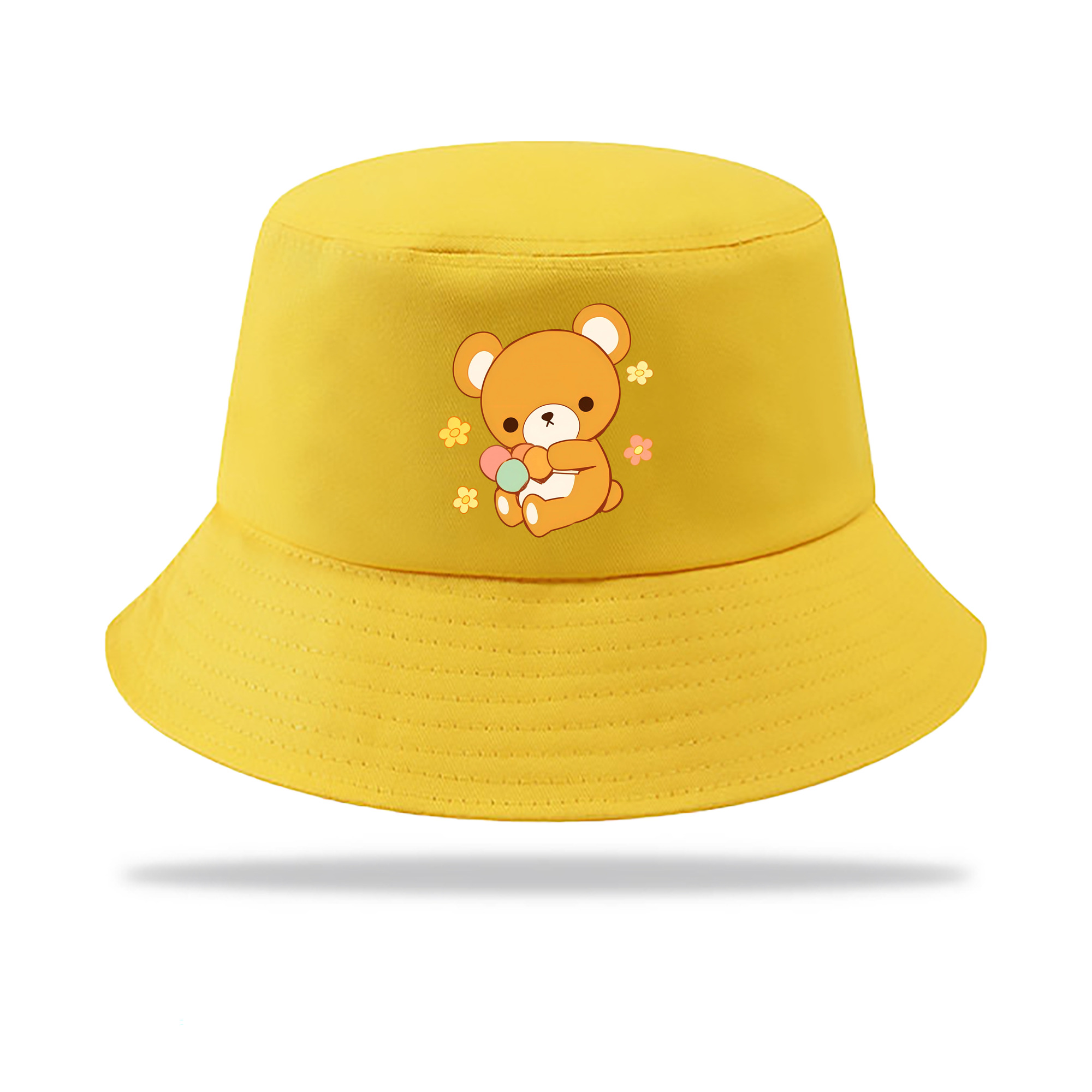 （画像用） リラックマ リラックマ キイロイトリ Rilakkuma Korilakkuma Kiiroitori アウトドア日除けバケットハット