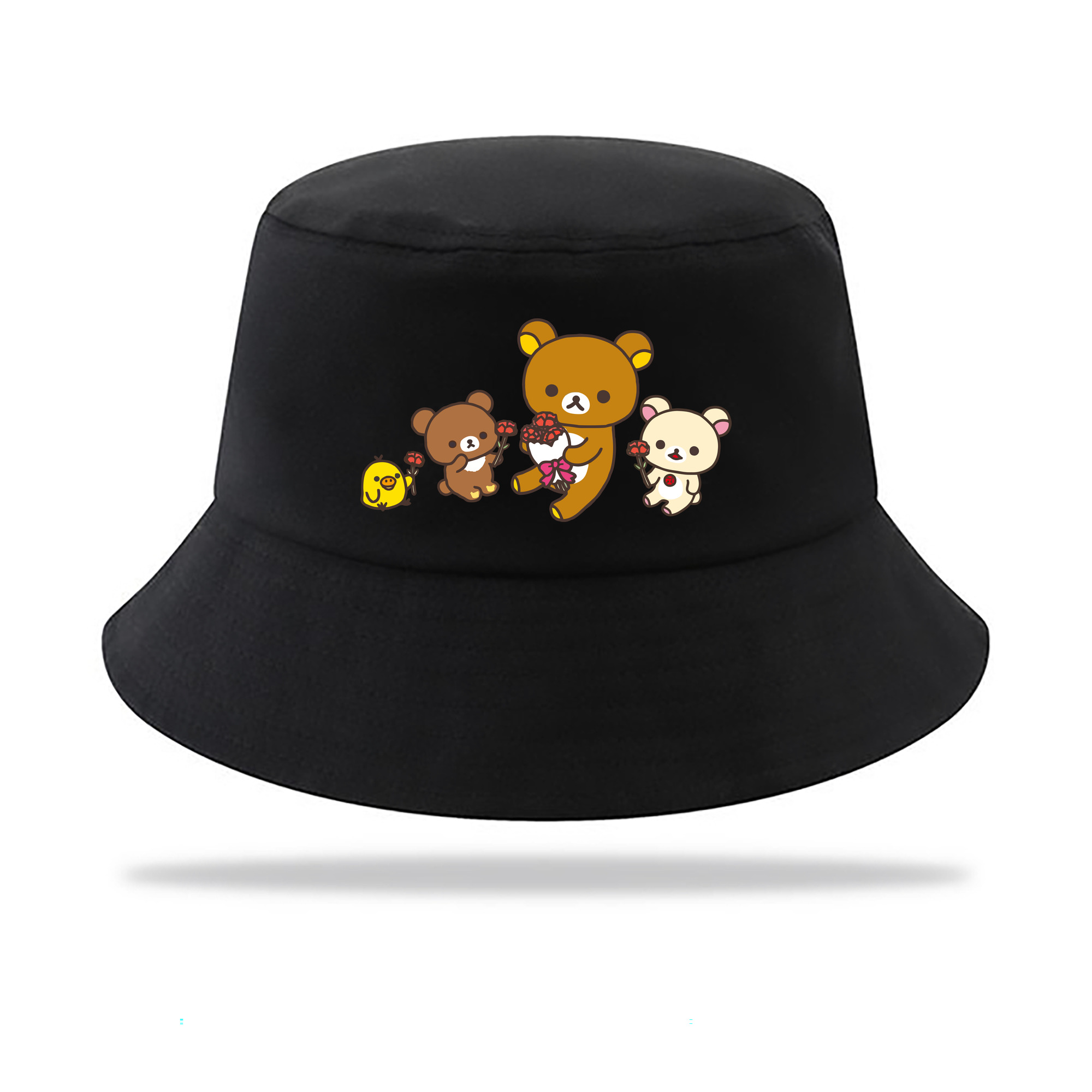 （画像用） リラックマ リラックマ キイロイトリ Rilakkuma Korilakkuma Kiiroitori アウトドア日除けバケットハット