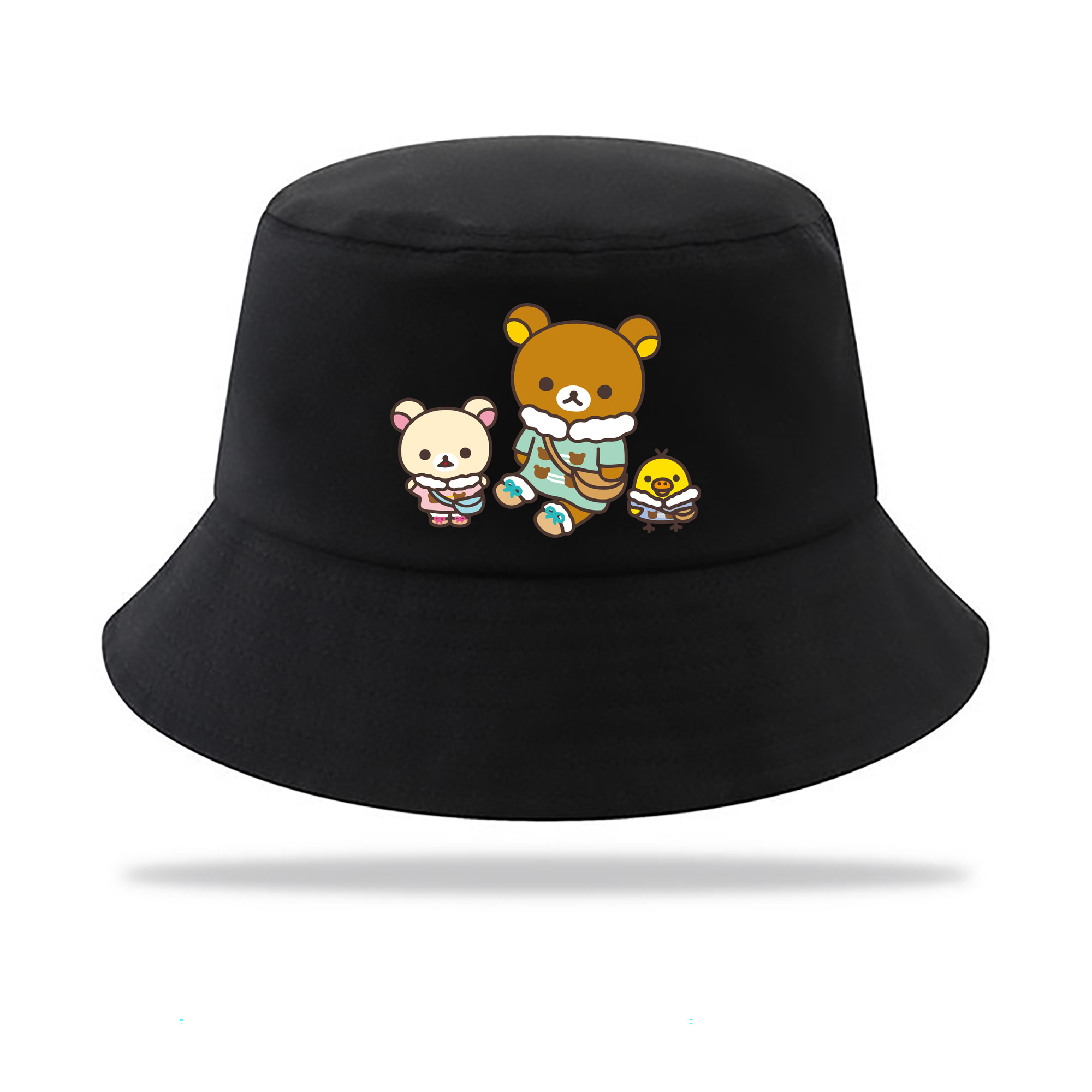 （画像用） リラックマ リラックマ キイロイトリ Rilakkuma Korilakkuma Kiiroitori アウトドア日除けバケットハット