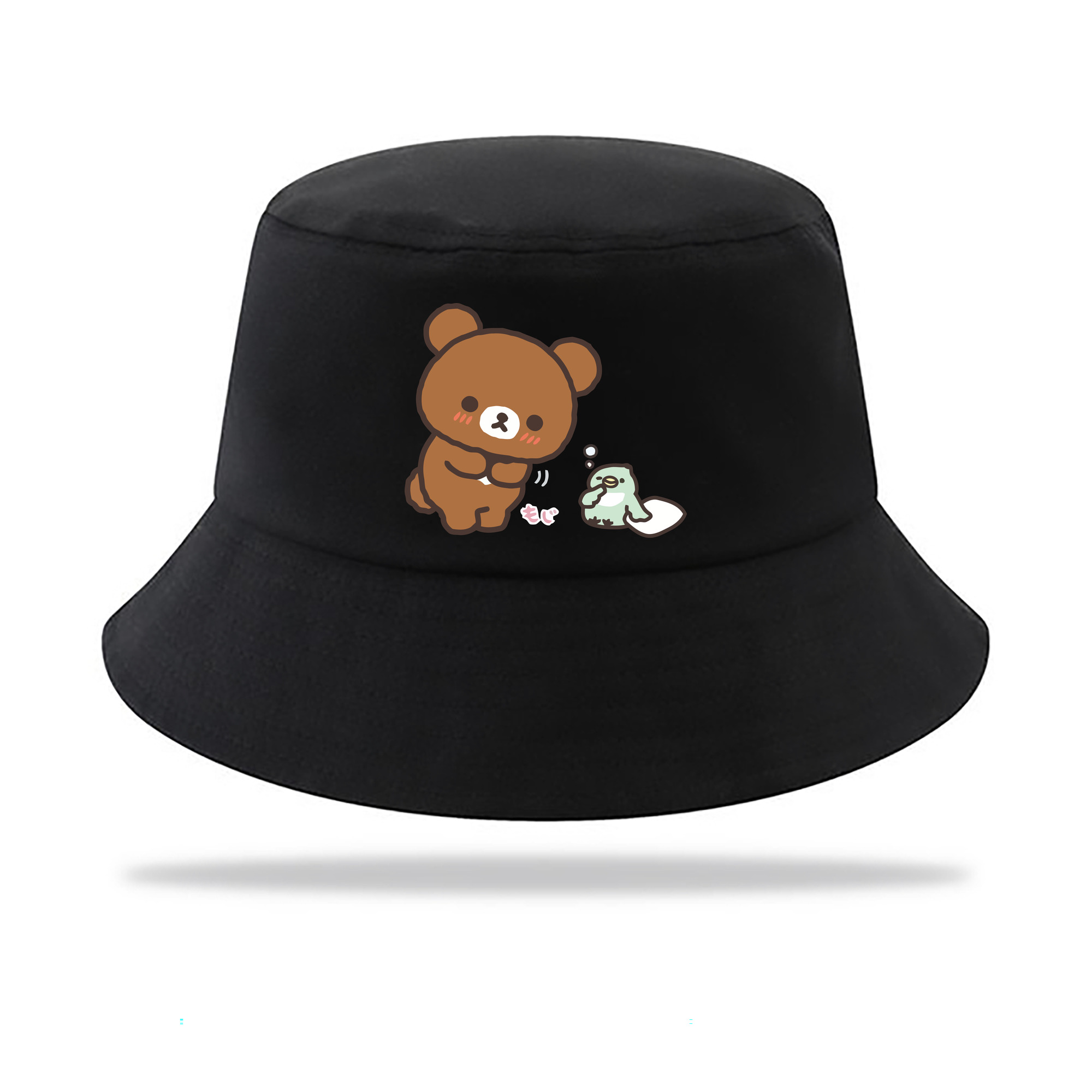 （画像用） リラックマ リラックマ キイロイトリ Rilakkuma Korilakkuma Kiiroitori アウトドア日除けバケットハット