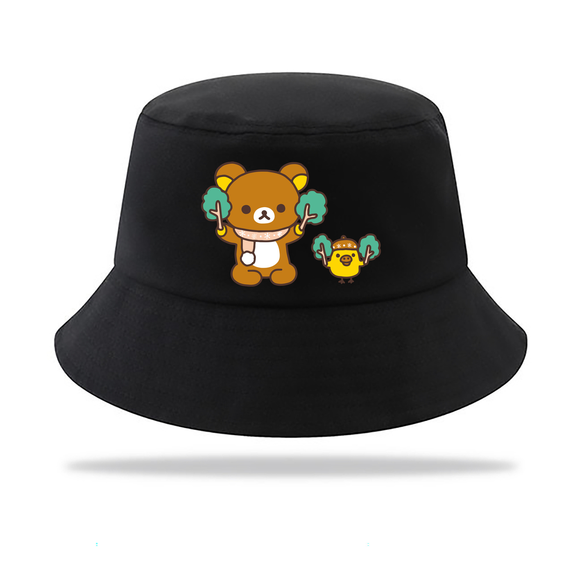 （画像用） リラックマ リラックマ キイロイトリ Rilakkuma Korilakkuma Kiiroitori アウトドア日除けバケットハット