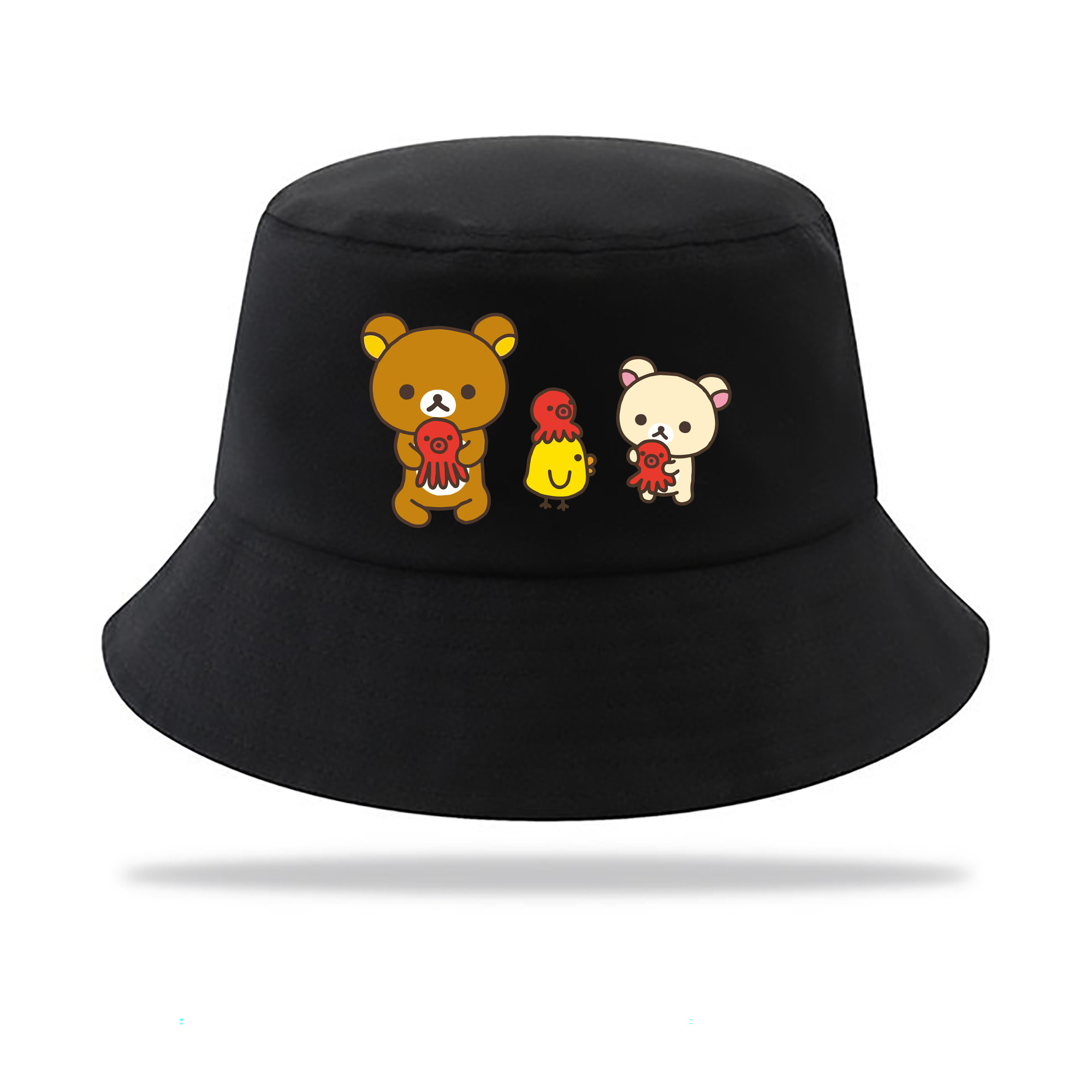 （画像用） リラックマ リラックマ キイロイトリ Rilakkuma Korilakkuma Kiiroitori アウトドア日除けバケットハット