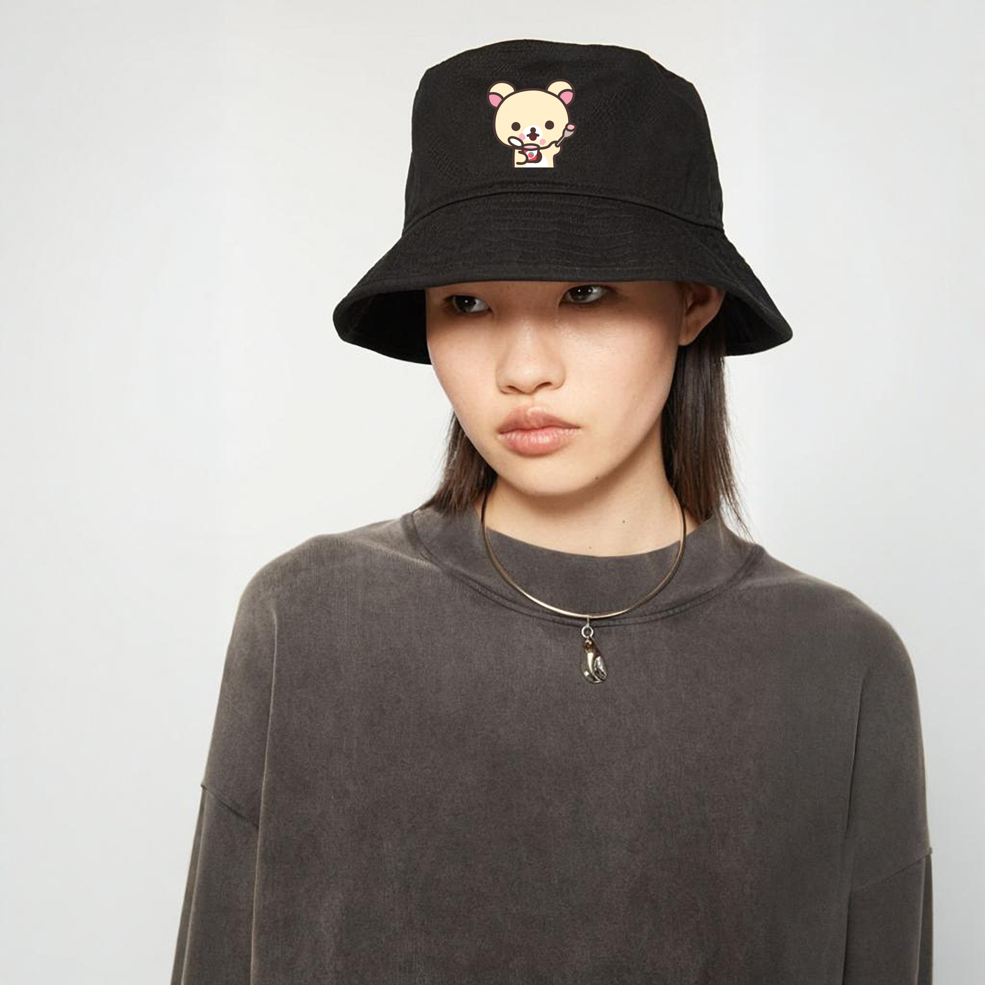 リラックマ リラックマ キイロイトリ Rilakkuma Korilakkuma Kiiroitori アウトドア日除けバケットハット
