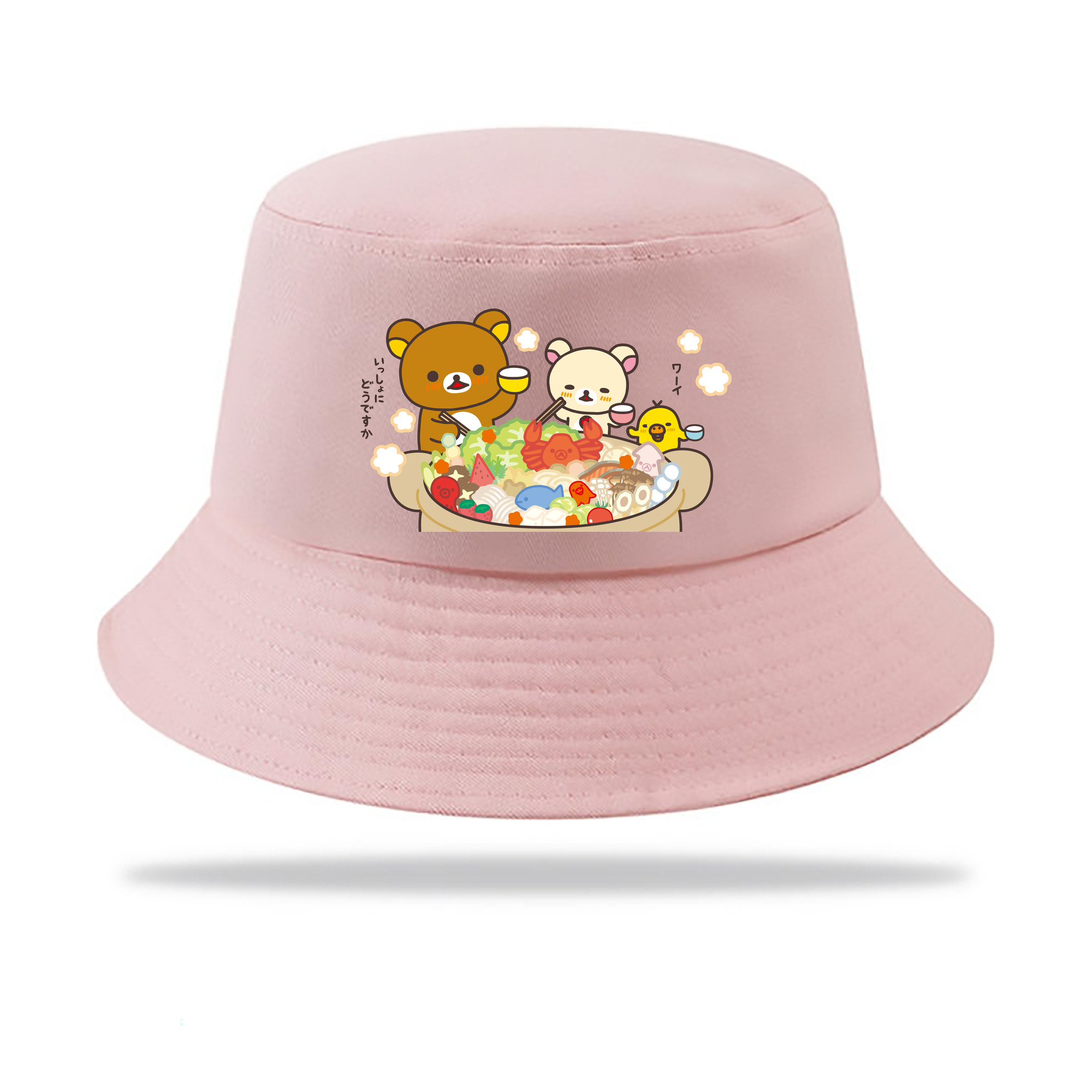 （画像用） リラックマ リラックマ キイロイトリ Rilakkuma Korilakkuma Kiiroitori アウトドア日除けバケットハット