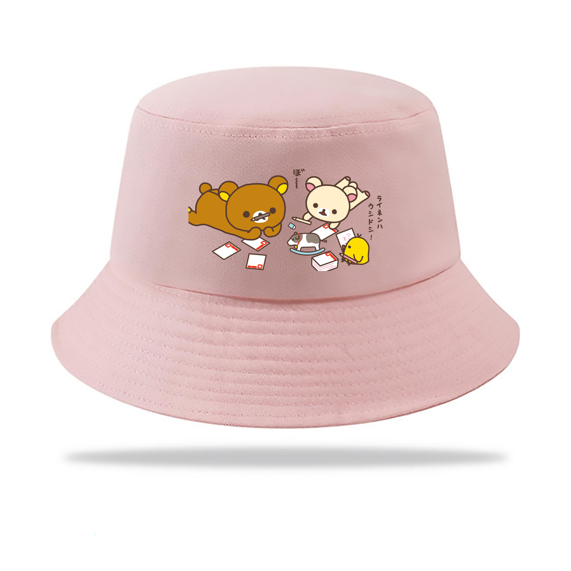 （画像用） リラックマ リラックマ キイロイトリ Rilakkuma Korilakkuma Kiiroitori アウトドア日除けバケットハット