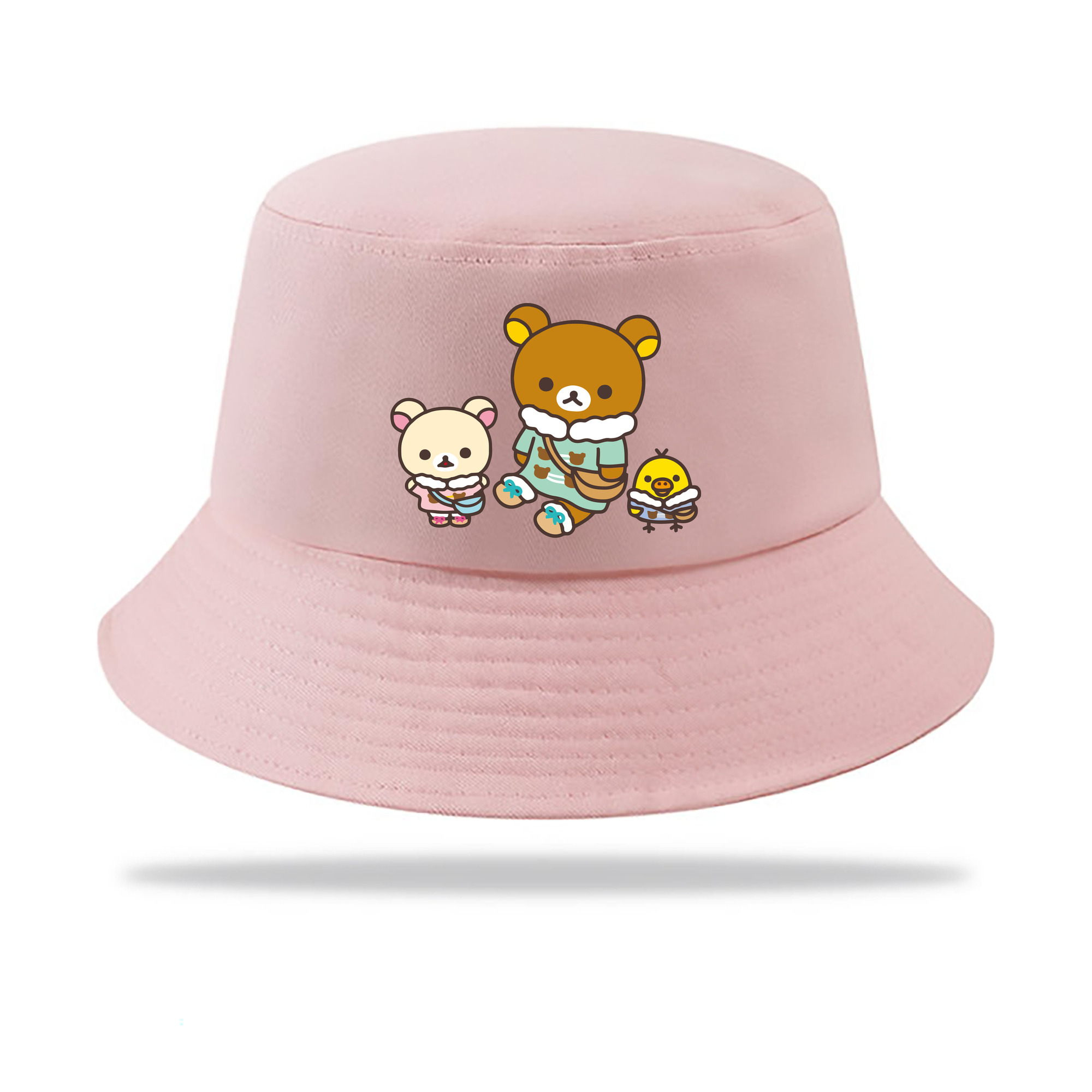 （画像用） リラックマ リラックマ キイロイトリ Rilakkuma Korilakkuma Kiiroitori アウトドア日除けバケットハット