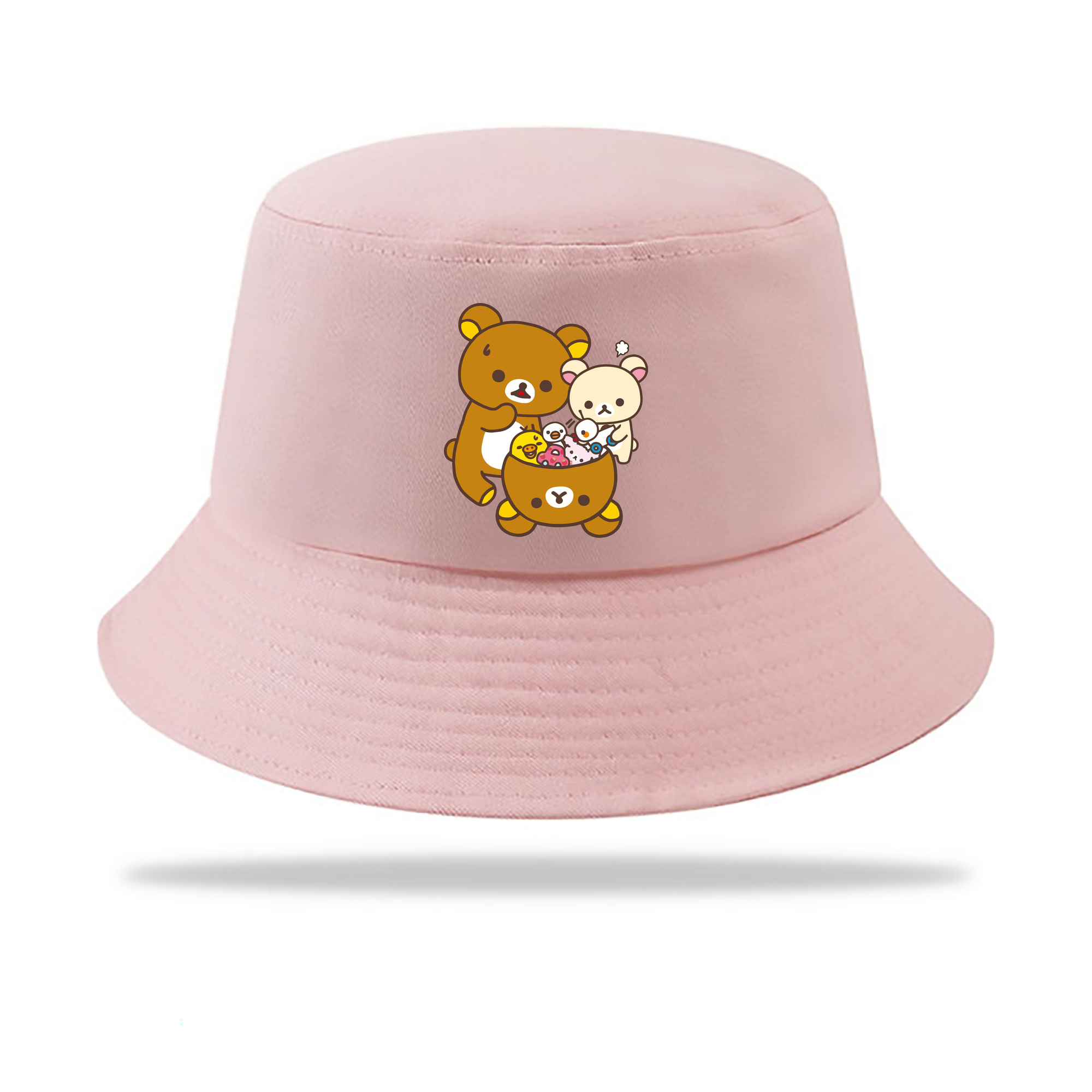 （画像用） リラックマ リラックマ キイロイトリ Rilakkuma Korilakkuma Kiiroitori アウトドア日除けバケットハット