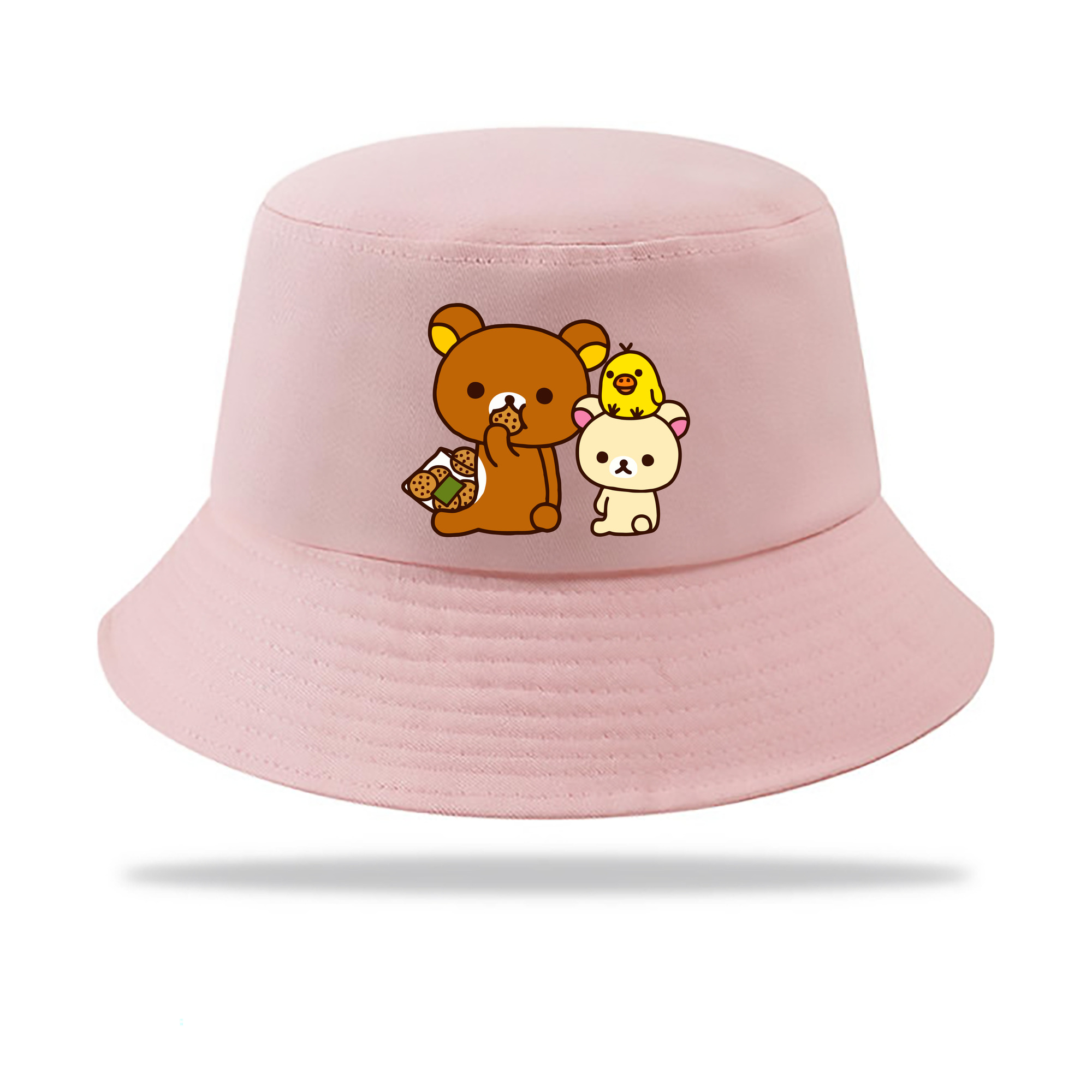 （画像用） リラックマ リラックマ キイロイトリ Rilakkuma Korilakkuma Kiiroitori アウトドア日除けバケットハット