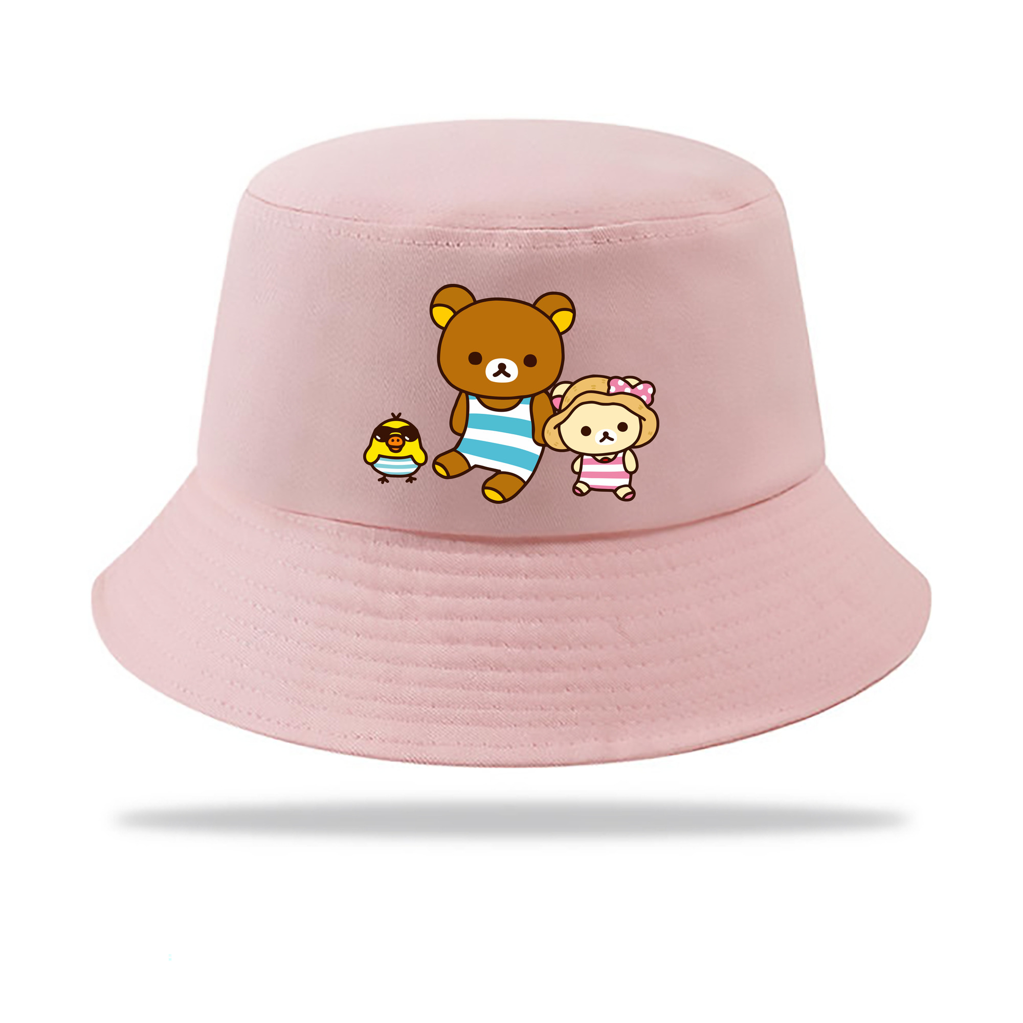 （画像用） リラックマ リラックマ キイロイトリ Rilakkuma Korilakkuma Kiiroitori アウトドア日除けバケットハット
