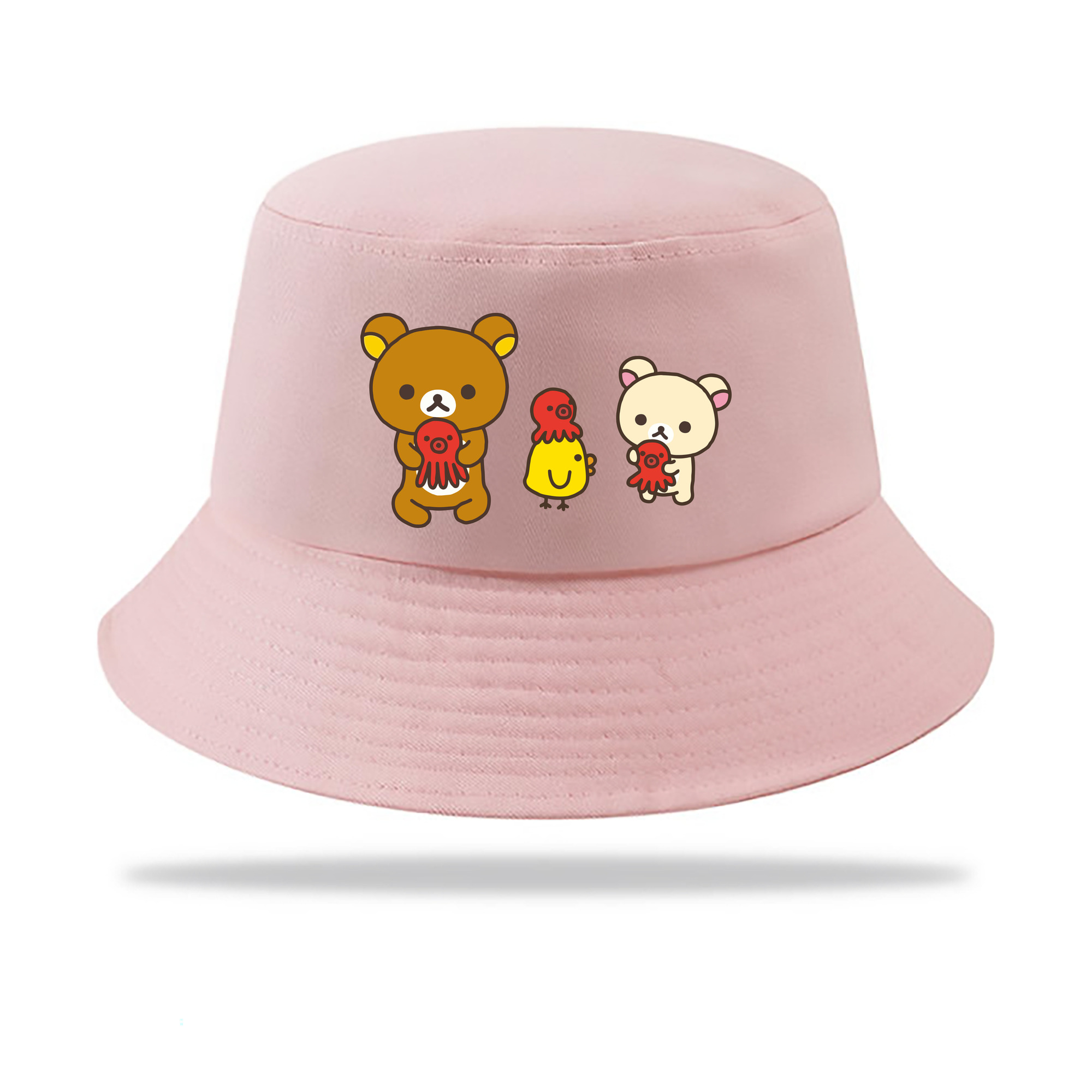 （画像用） リラックマ リラックマ キイロイトリ Rilakkuma Korilakkuma Kiiroitori アウトドア日除けバケットハット