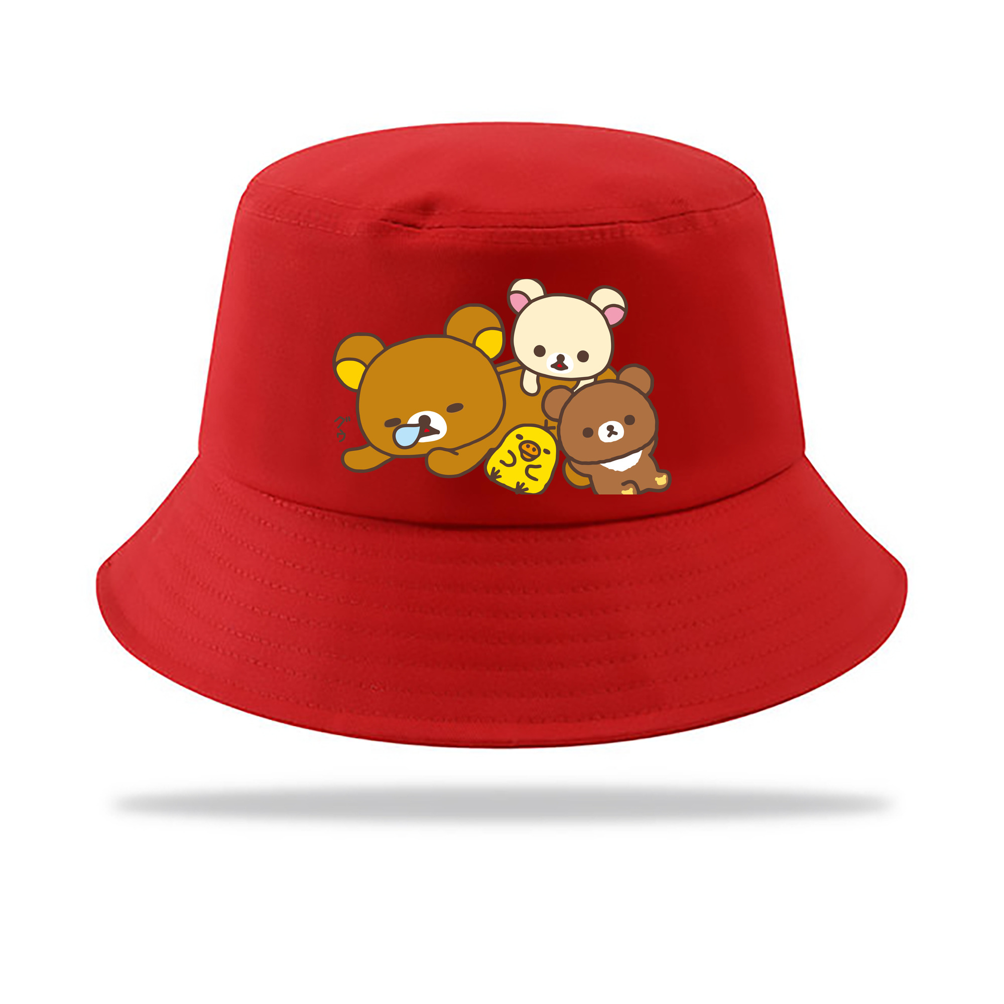 （画像用） リラックマ リラックマ キイロイトリ Rilakkuma Korilakkuma Kiiroitori アウトドア日除けバケットハット