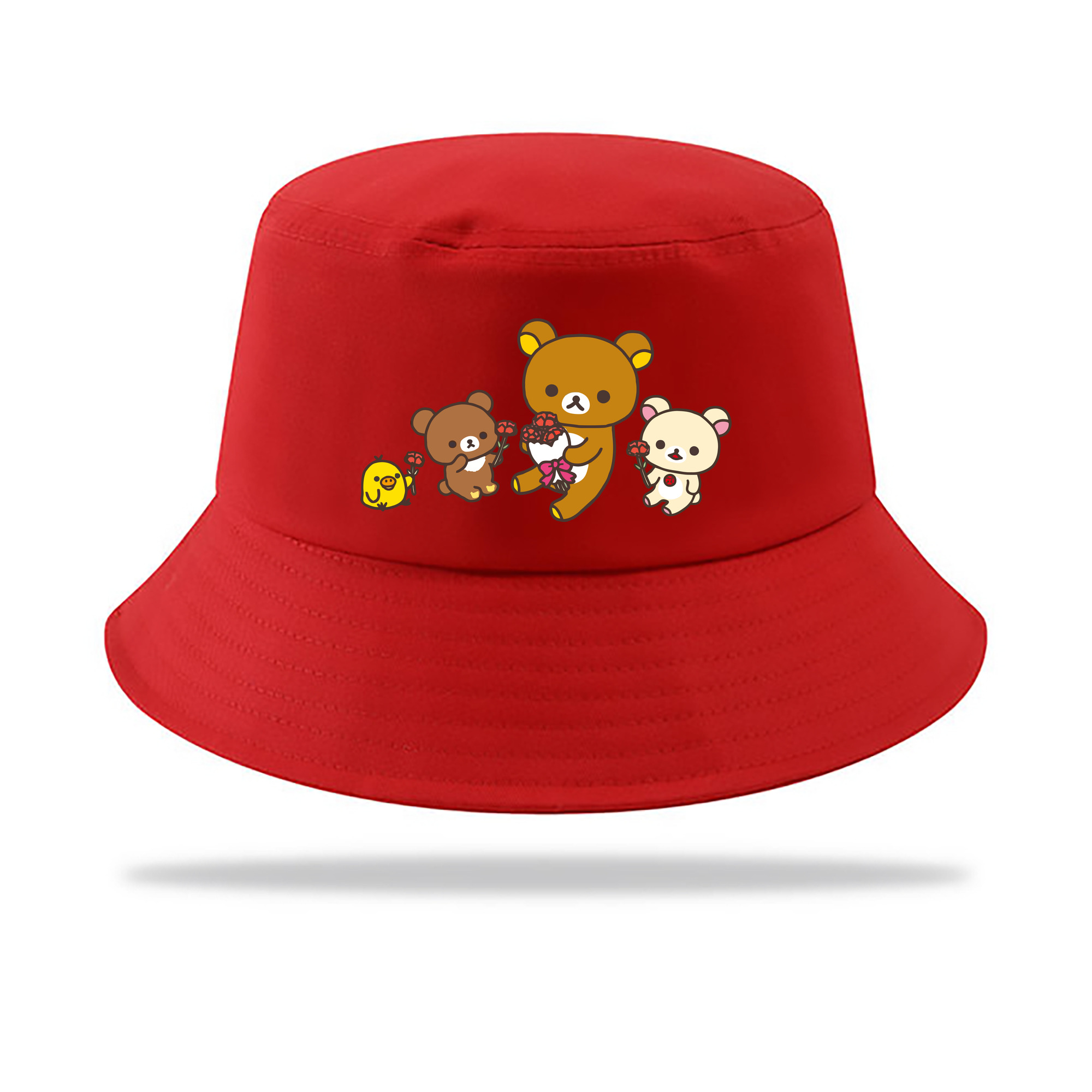（画像用） リラックマ リラックマ キイロイトリ Rilakkuma Korilakkuma Kiiroitori アウトドア日除けバケットハット