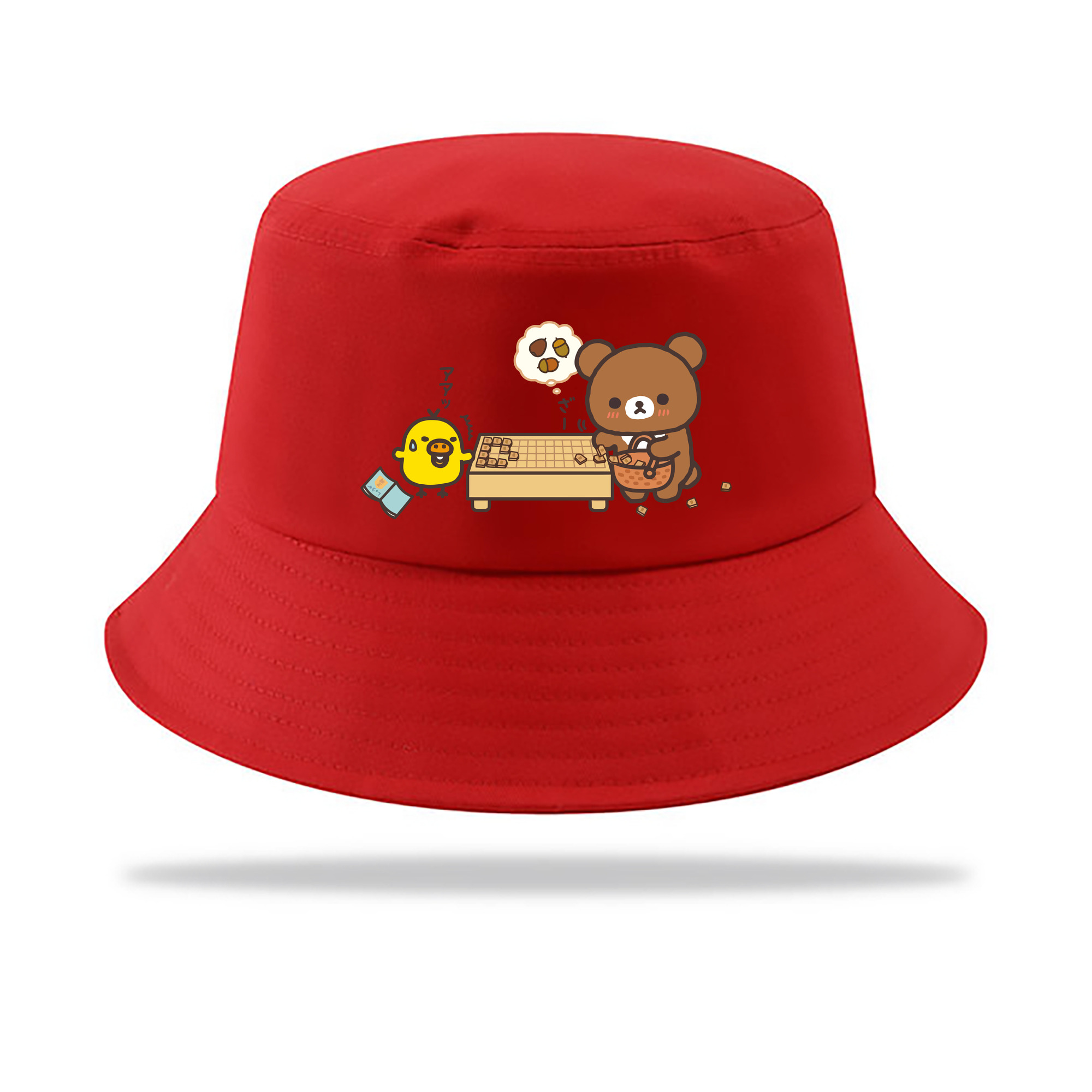 （画像用） リラックマ リラックマ キイロイトリ Rilakkuma Korilakkuma Kiiroitori アウトドア日除けバケットハット