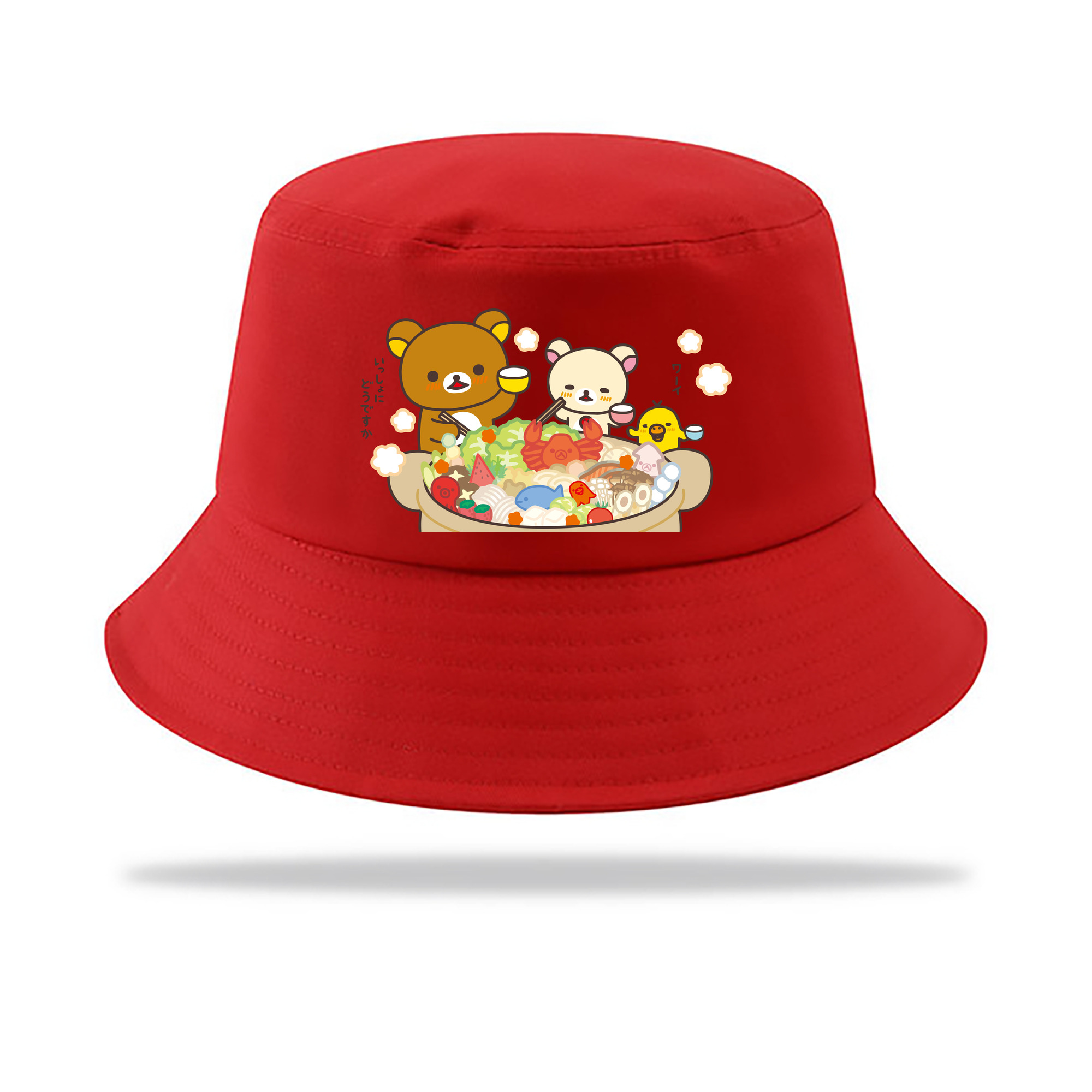 （画像用） リラックマ リラックマ キイロイトリ Rilakkuma Korilakkuma Kiiroitori アウトドア日除けバケットハット