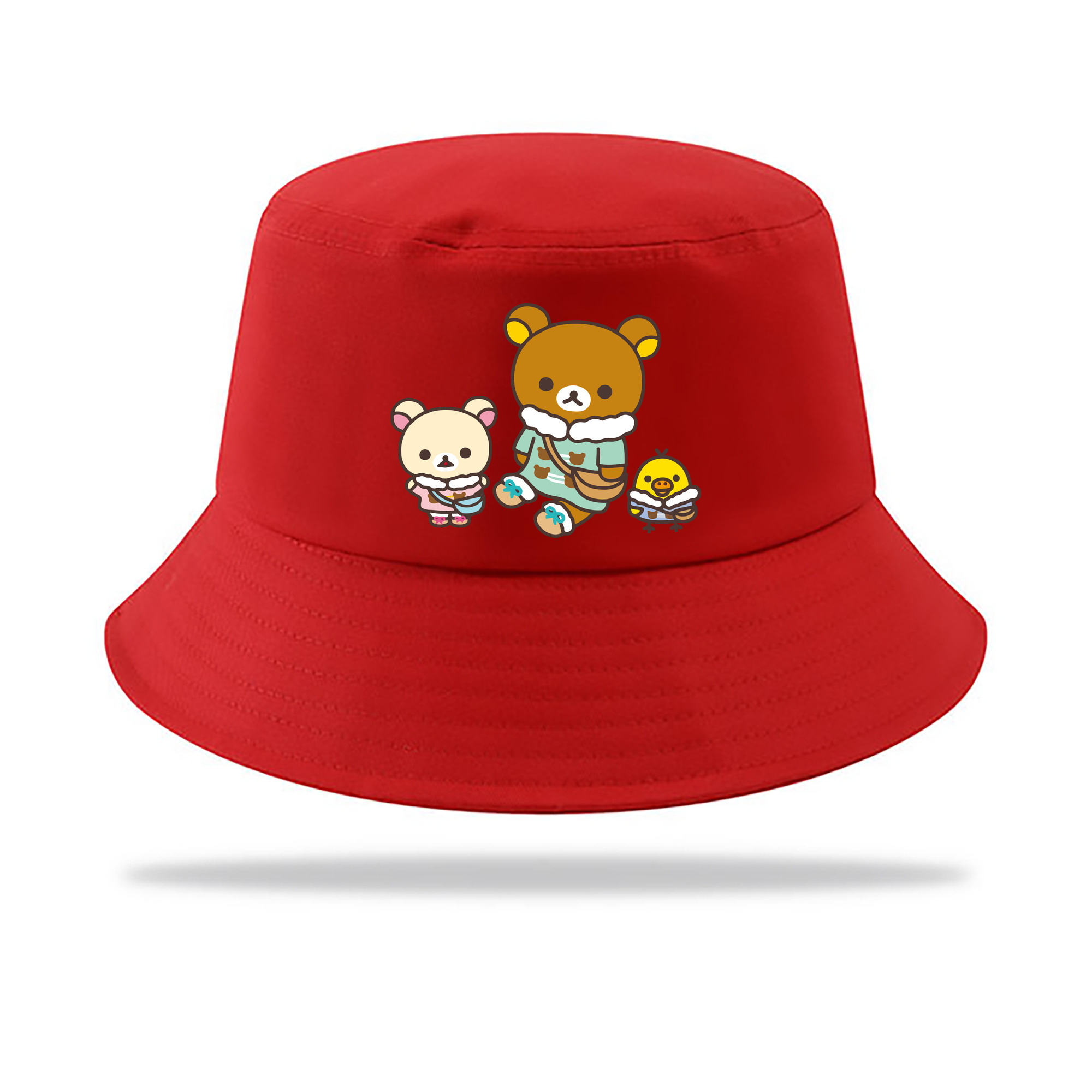 （画像用） リラックマ リラックマ キイロイトリ Rilakkuma Korilakkuma Kiiroitori アウトドア日除けバケットハット