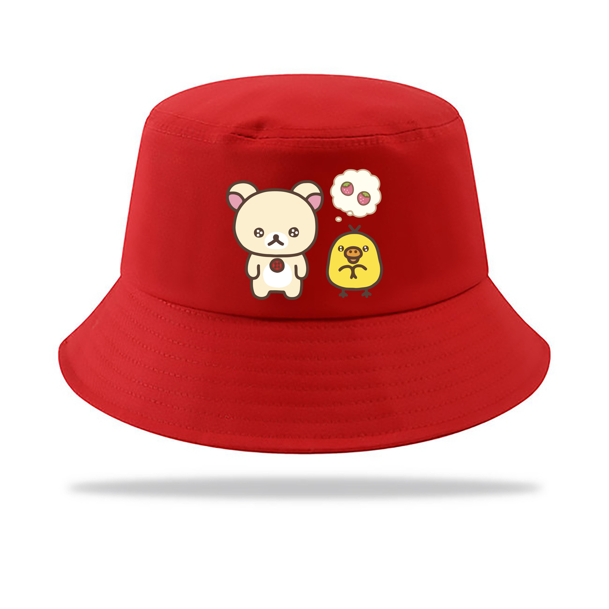 （画像用） リラックマ リラックマ キイロイトリ Rilakkuma Korilakkuma Kiiroitori アウトドア日除けバケットハット